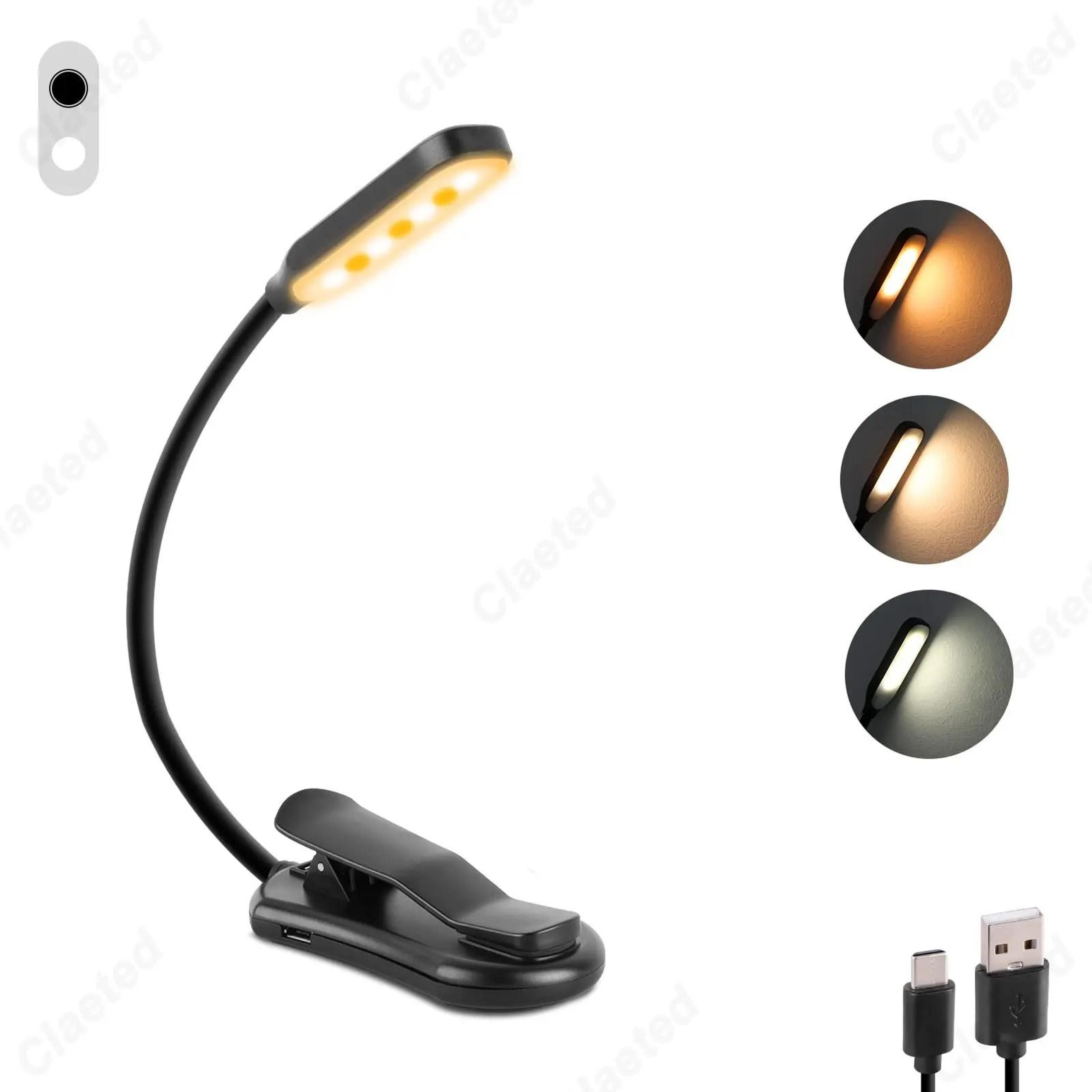 usb rechargeable portable clip-on reading light