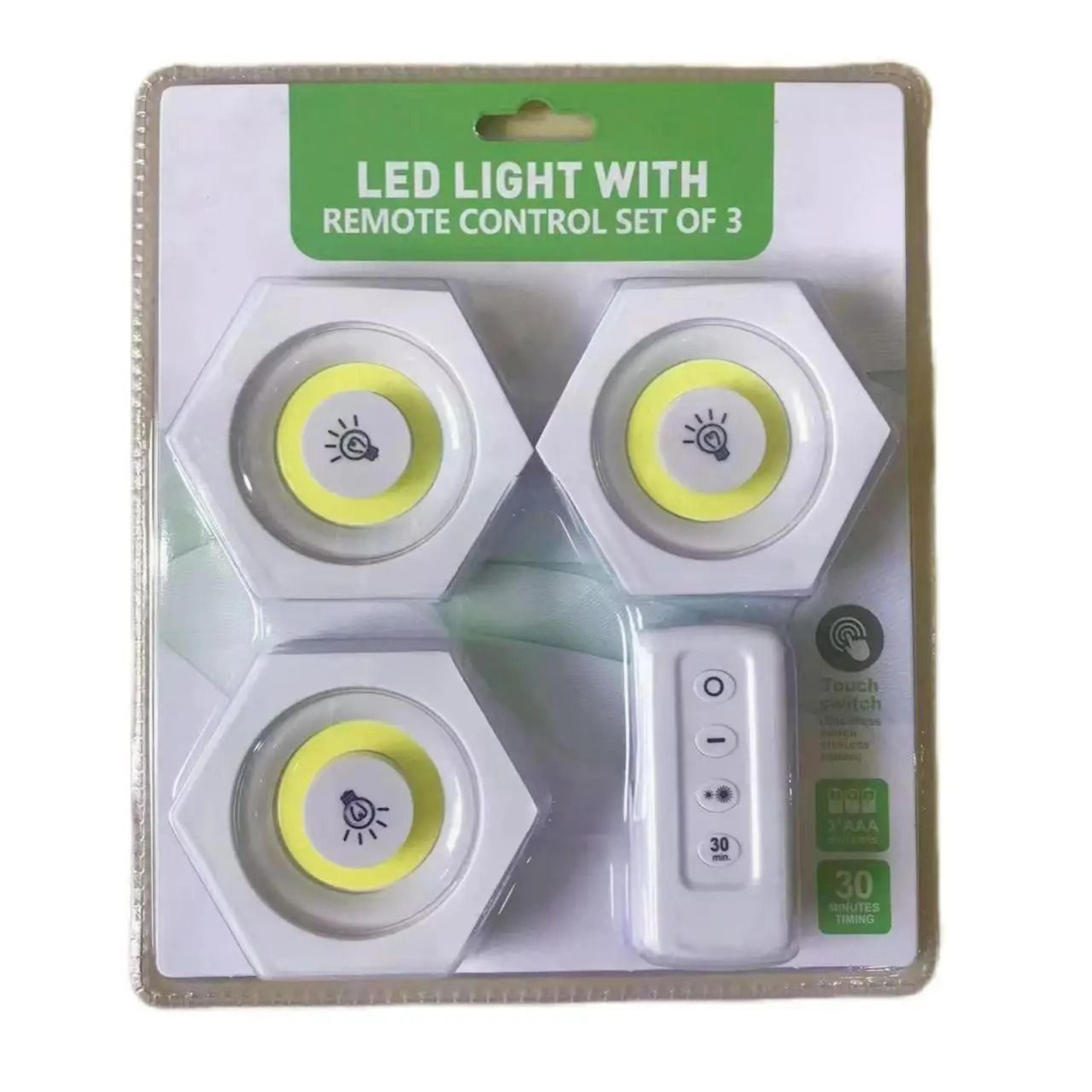 remote control wireless led puck & cabinet night light