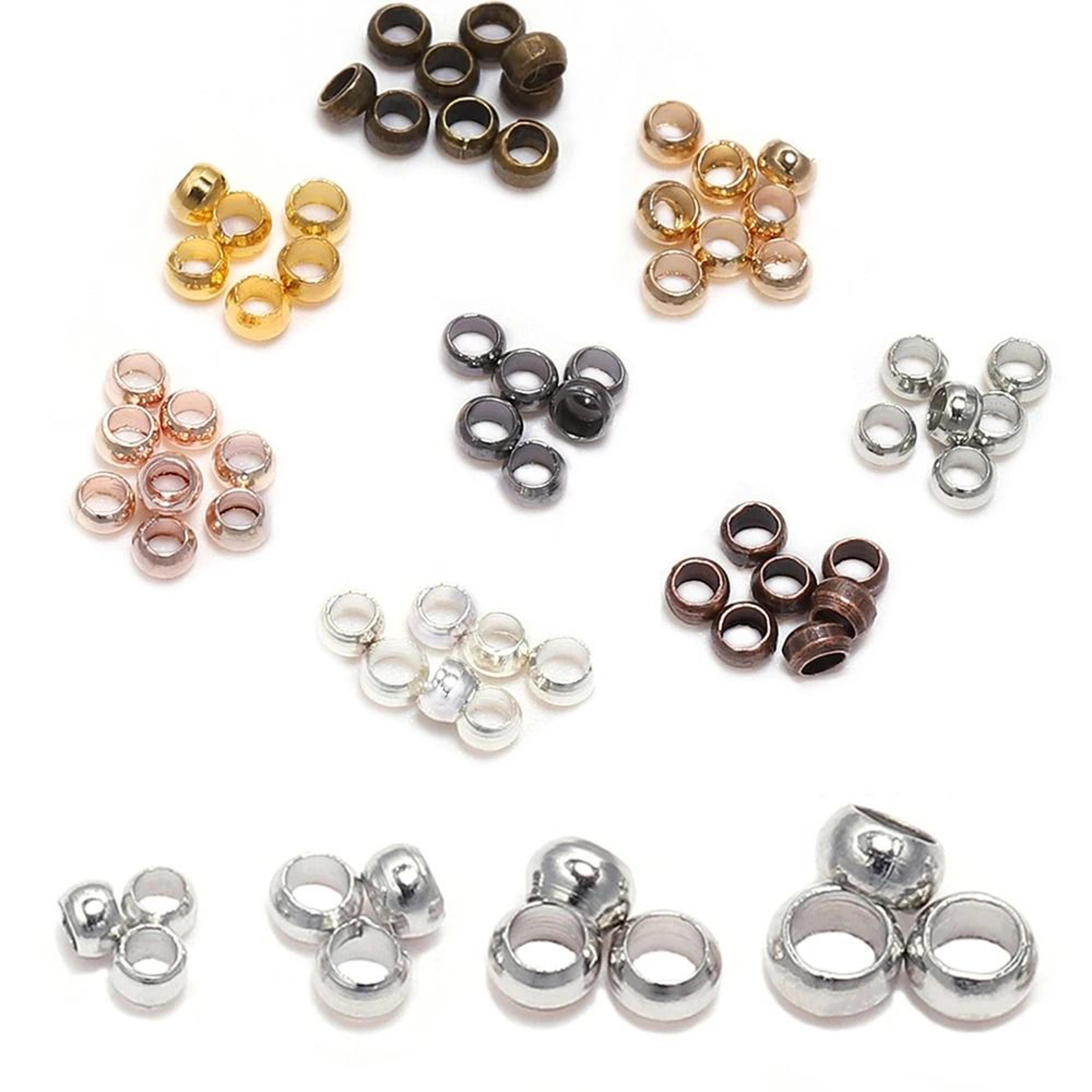 500-piece ball crimp end & stopper spacer beads