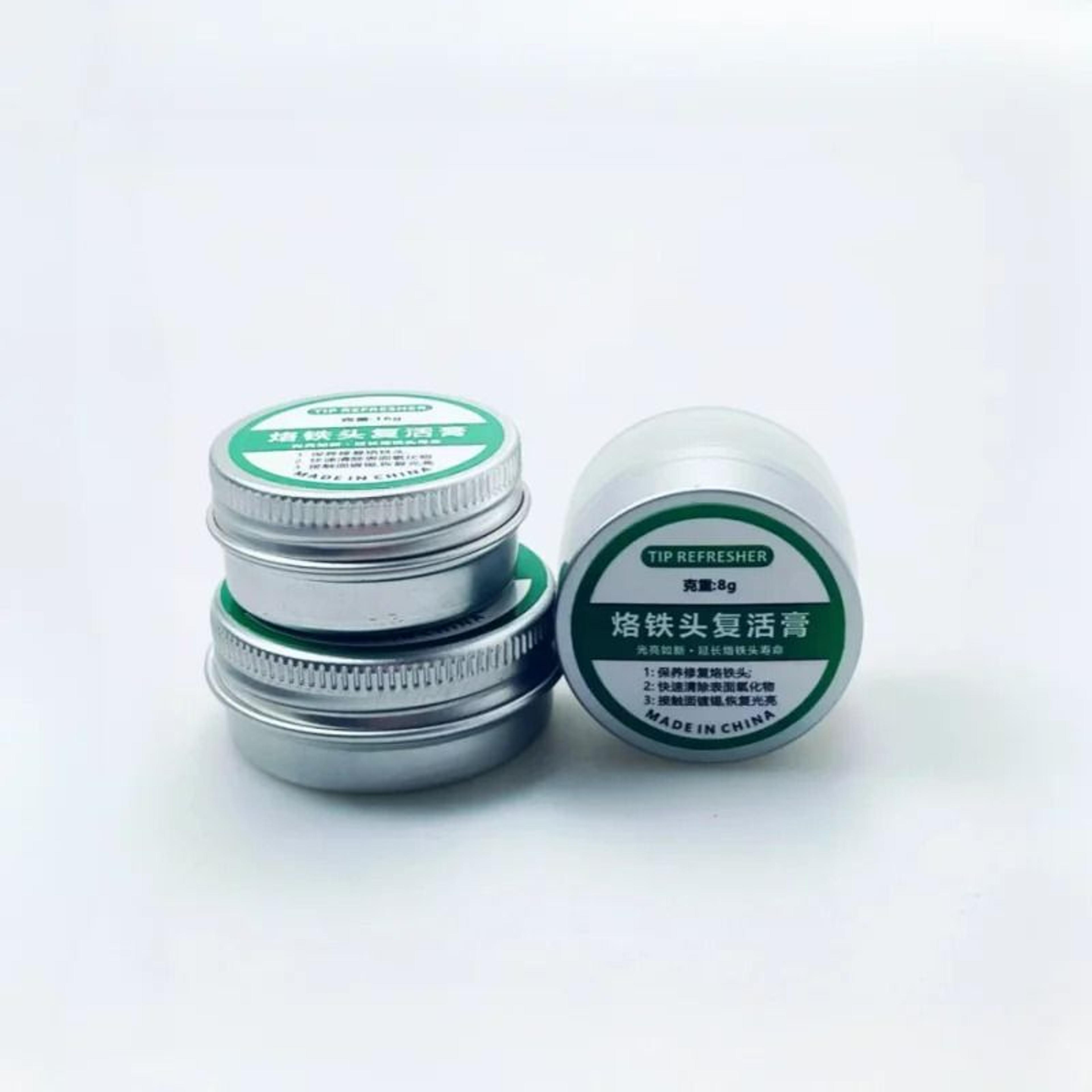 electrical soldering iron tip black oxidation clean paste & refresher