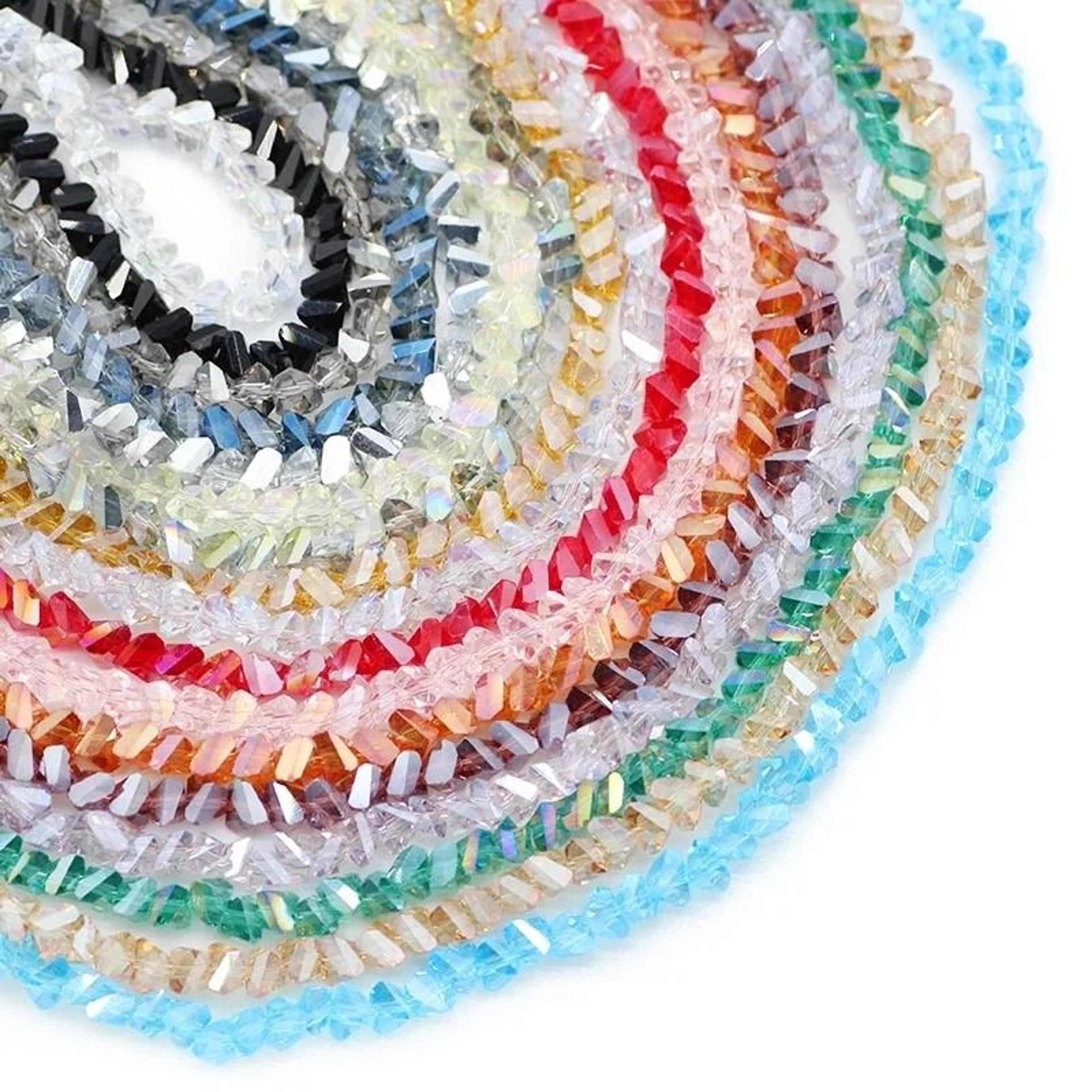 triangle austrian crystal glass beads for jewelry making