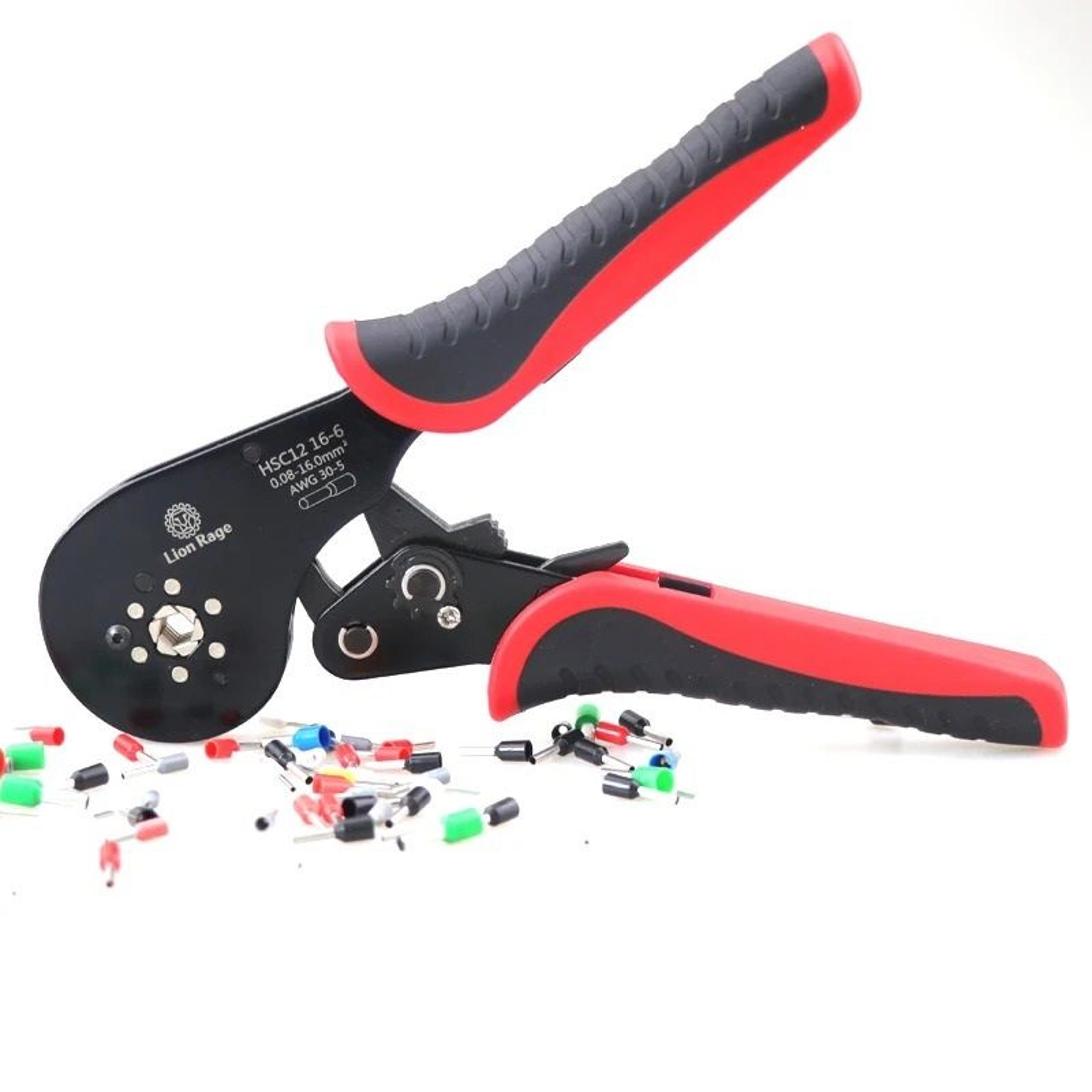 self-adjusting wire ferrule crimping tool