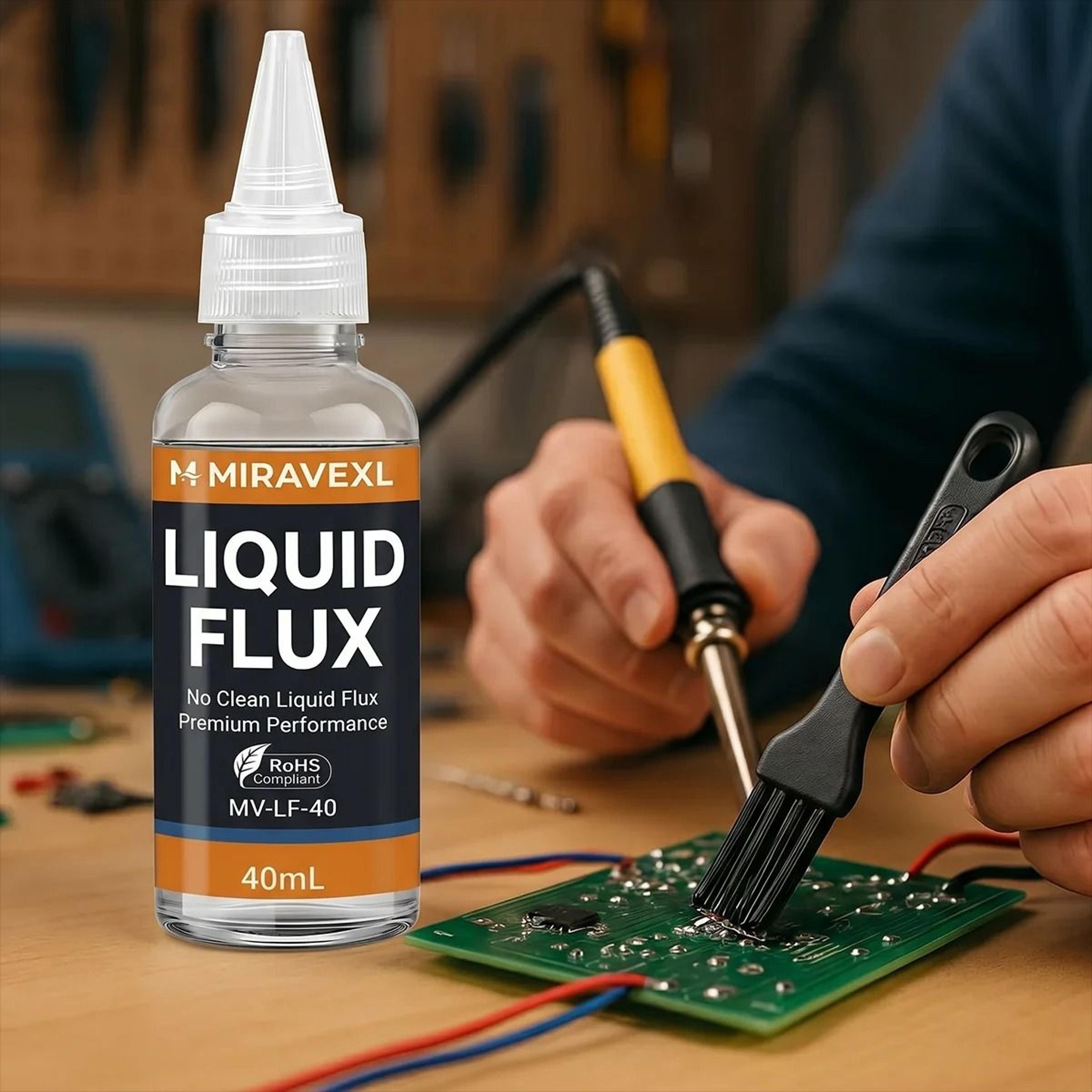 versatile no-clean stainless steel liquid flux