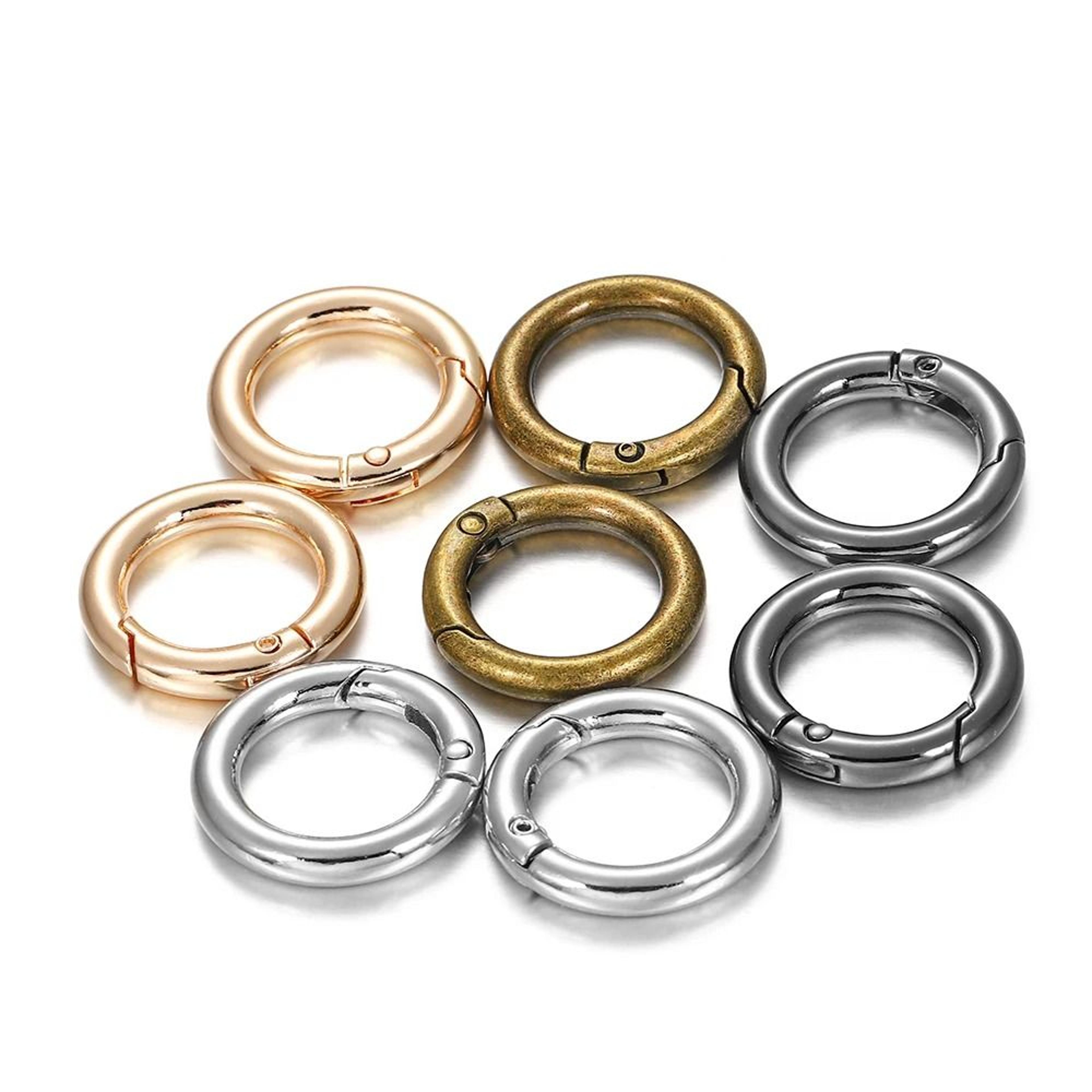elite openable metal o-ring spring snap clasps (5 pcs)