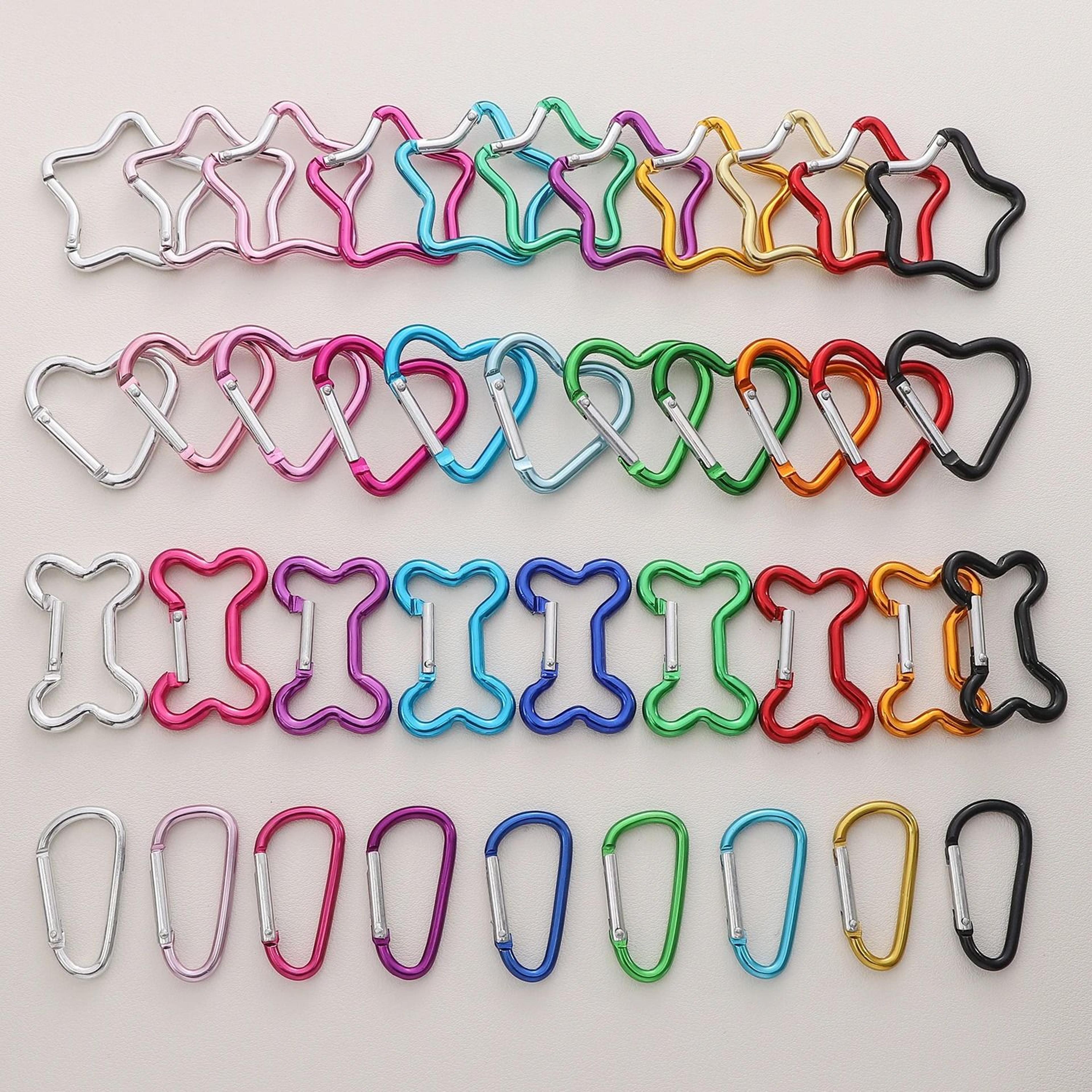 shaped aluminum locking carabiner keychain clips