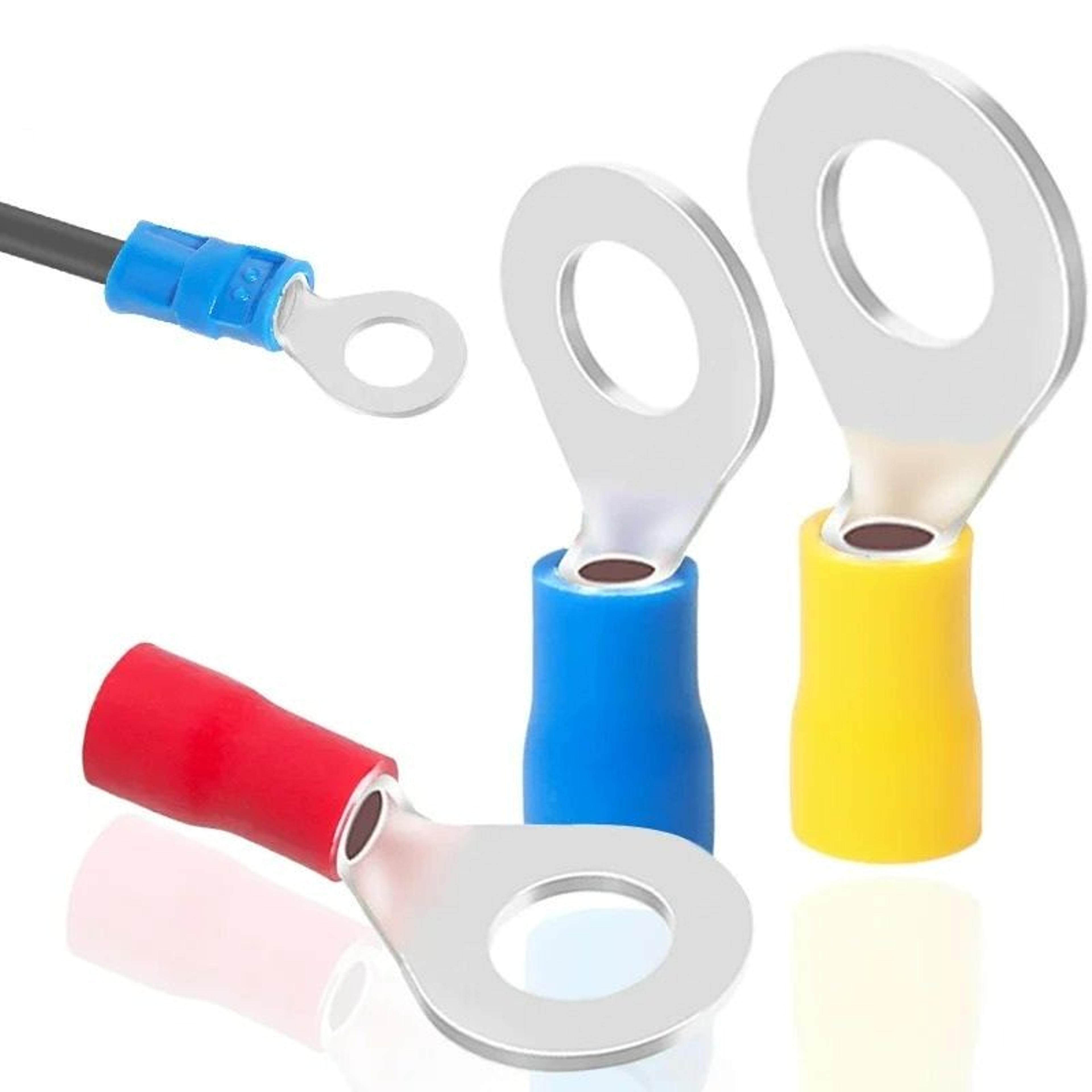 insulated ring crimp wire terminals (50 pcs)