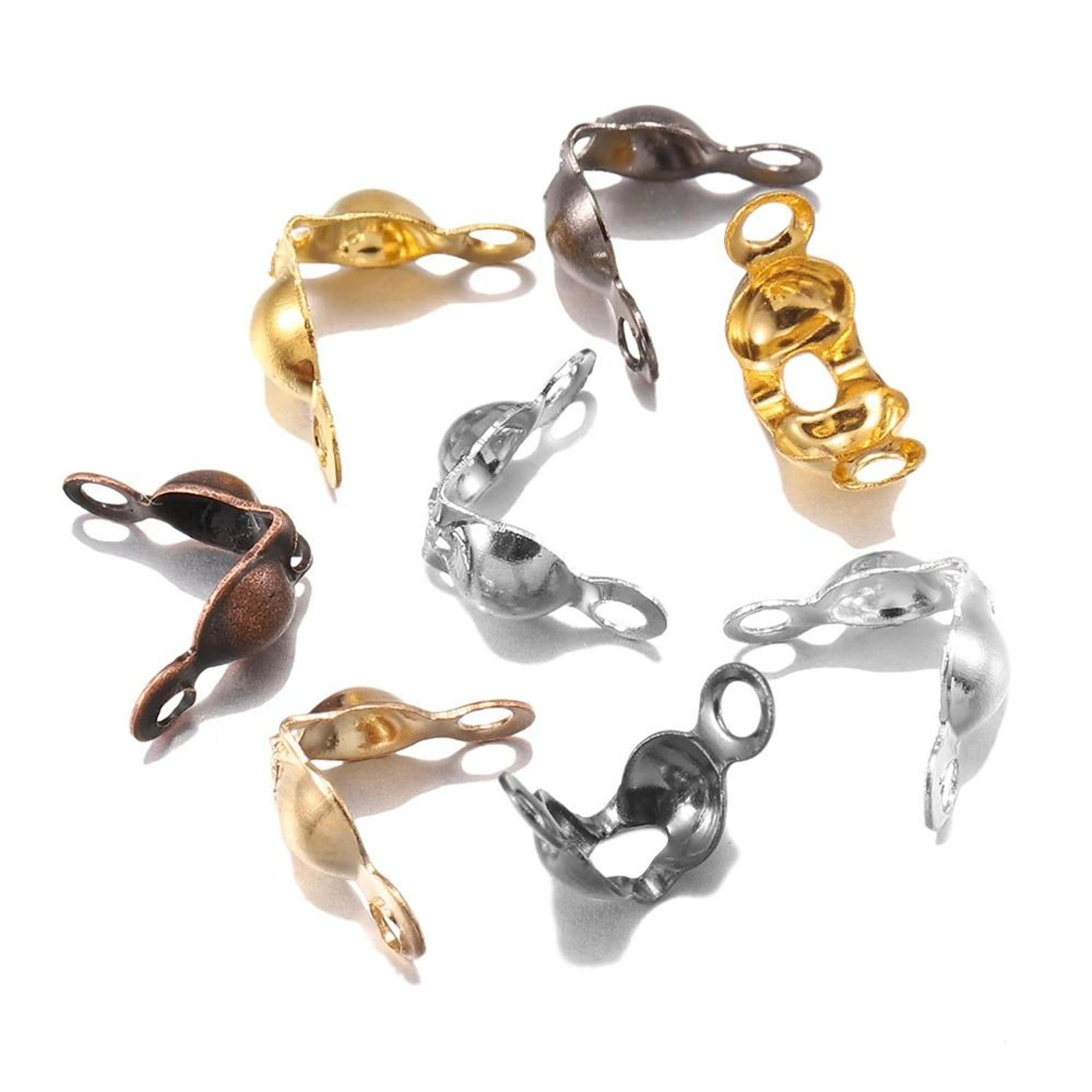 ball chain calotte end crimp connectors (100 pcs)