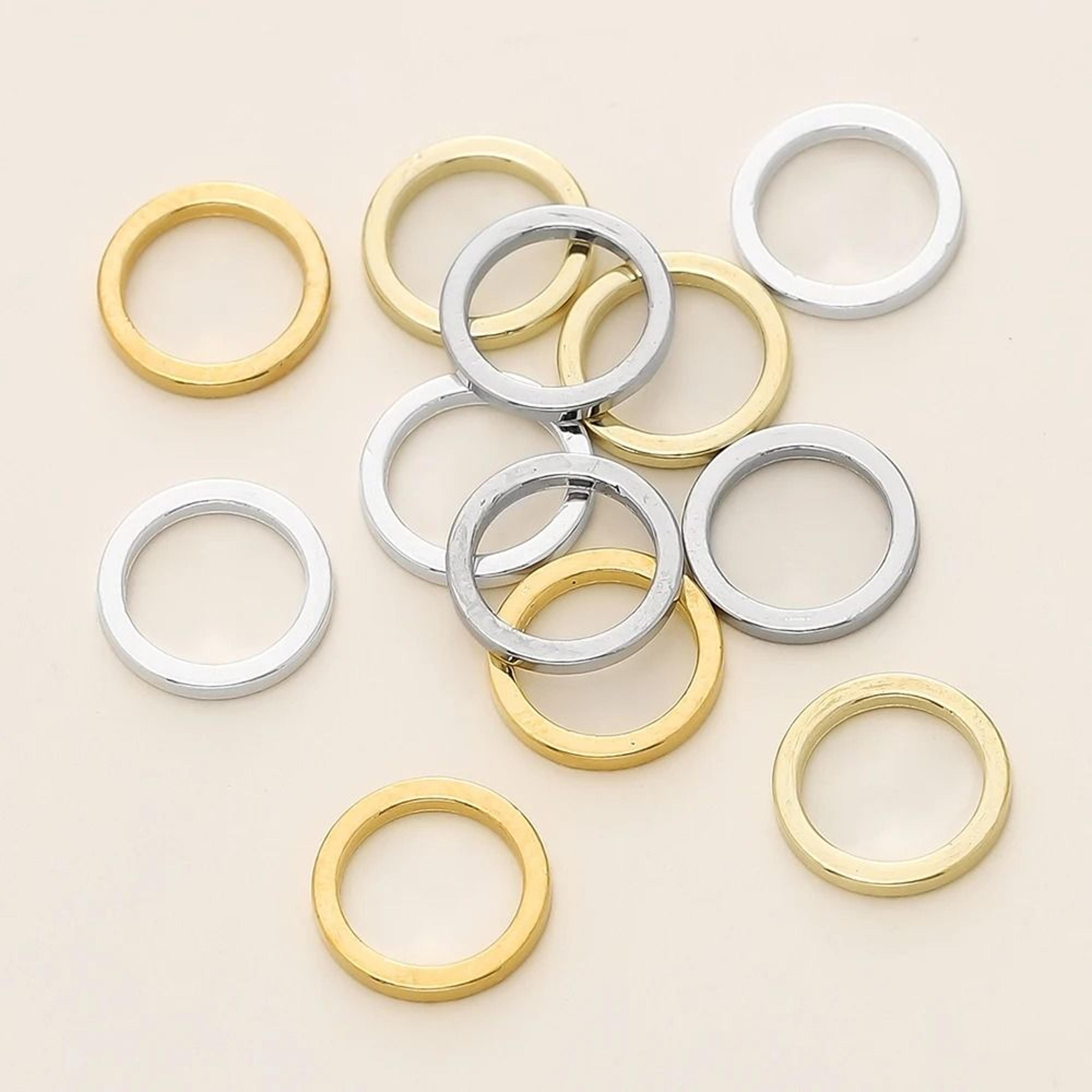 14k / 18k real gold plated closed jump rings (10 pcs)