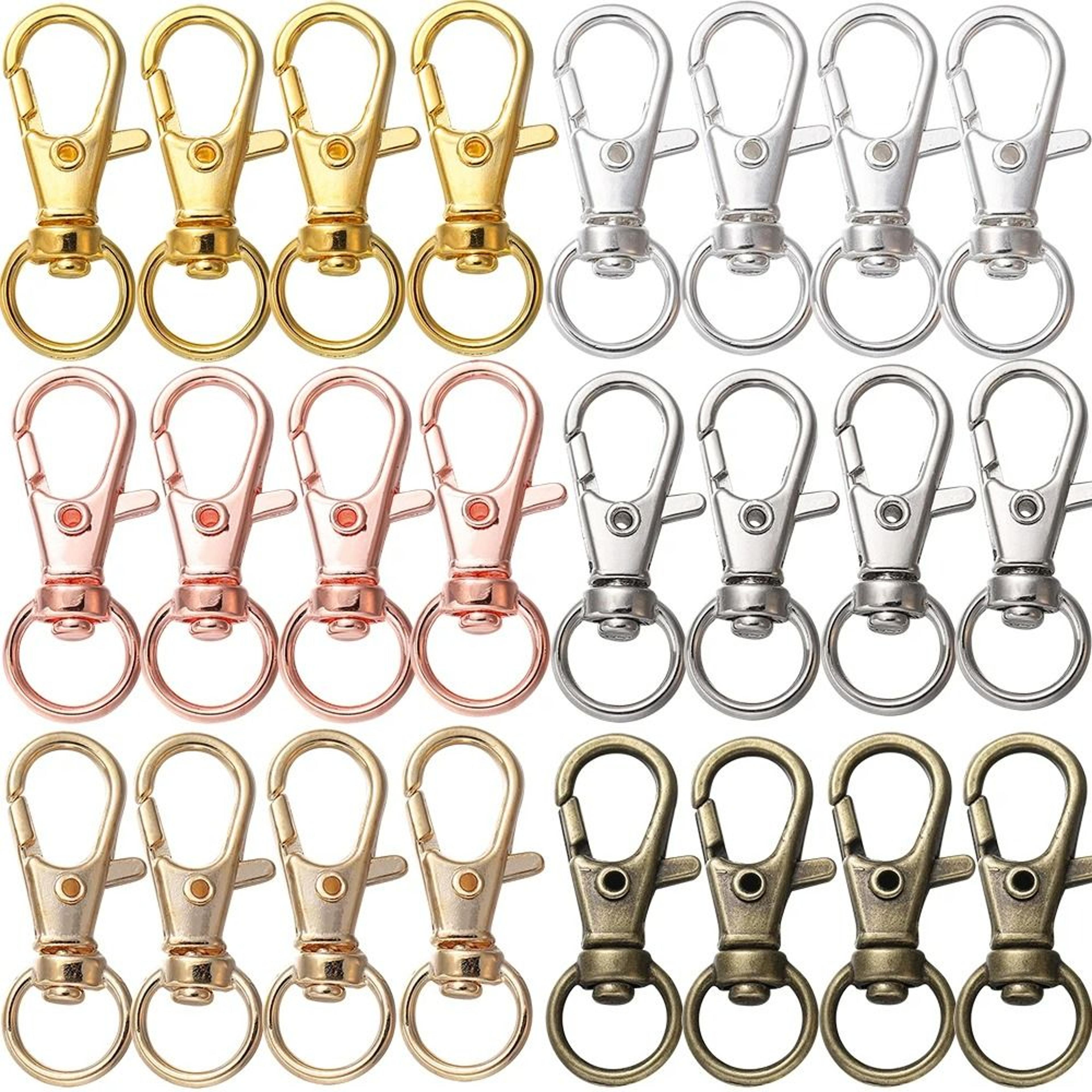 swivel lobster clasp key ring connectors (10 pcs)