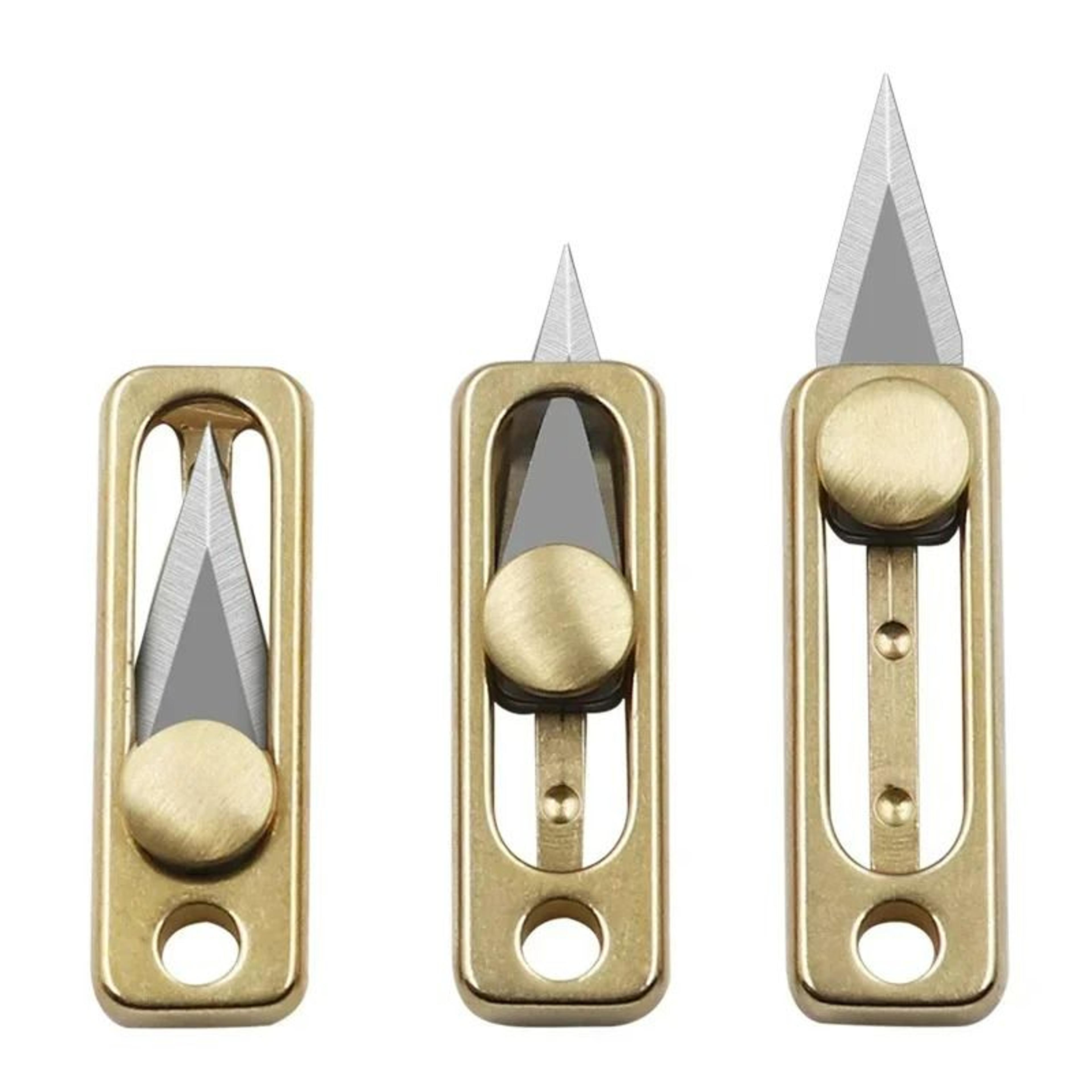 mini brass stainless steel portable pocket knife