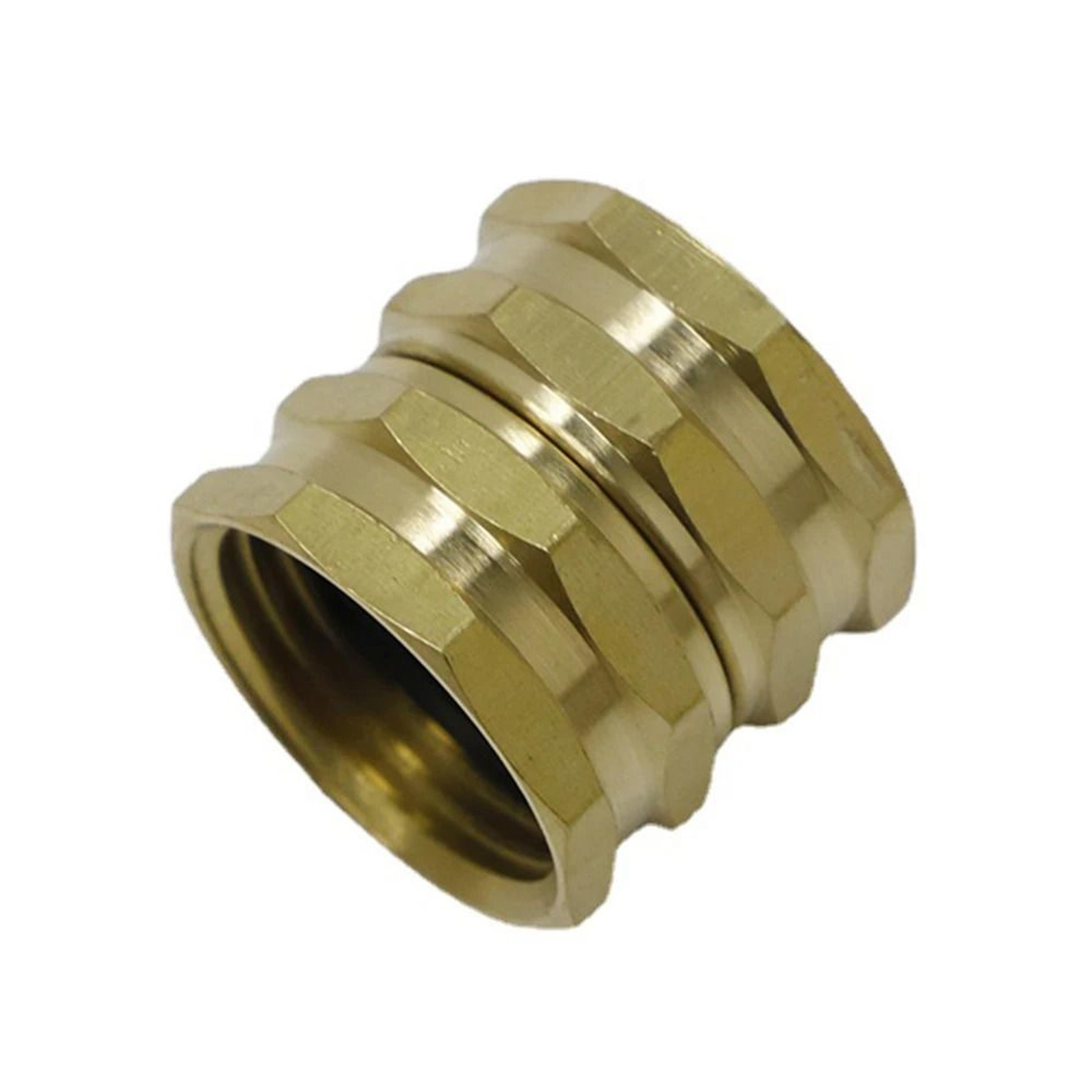 3/4" ght brass double female thread garden hose adapter