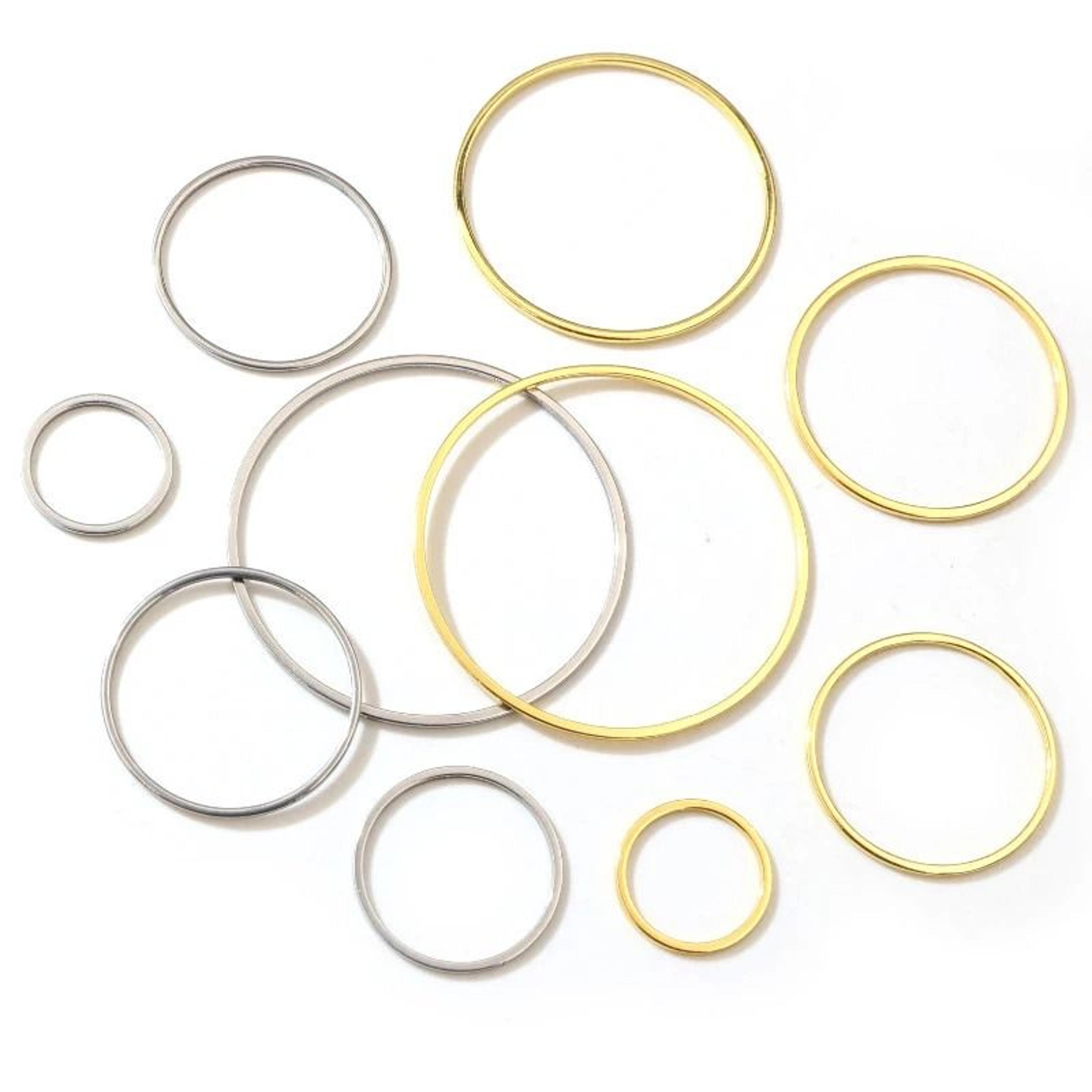 316 stainless steel gold plated hoop earrings (20 pcs)