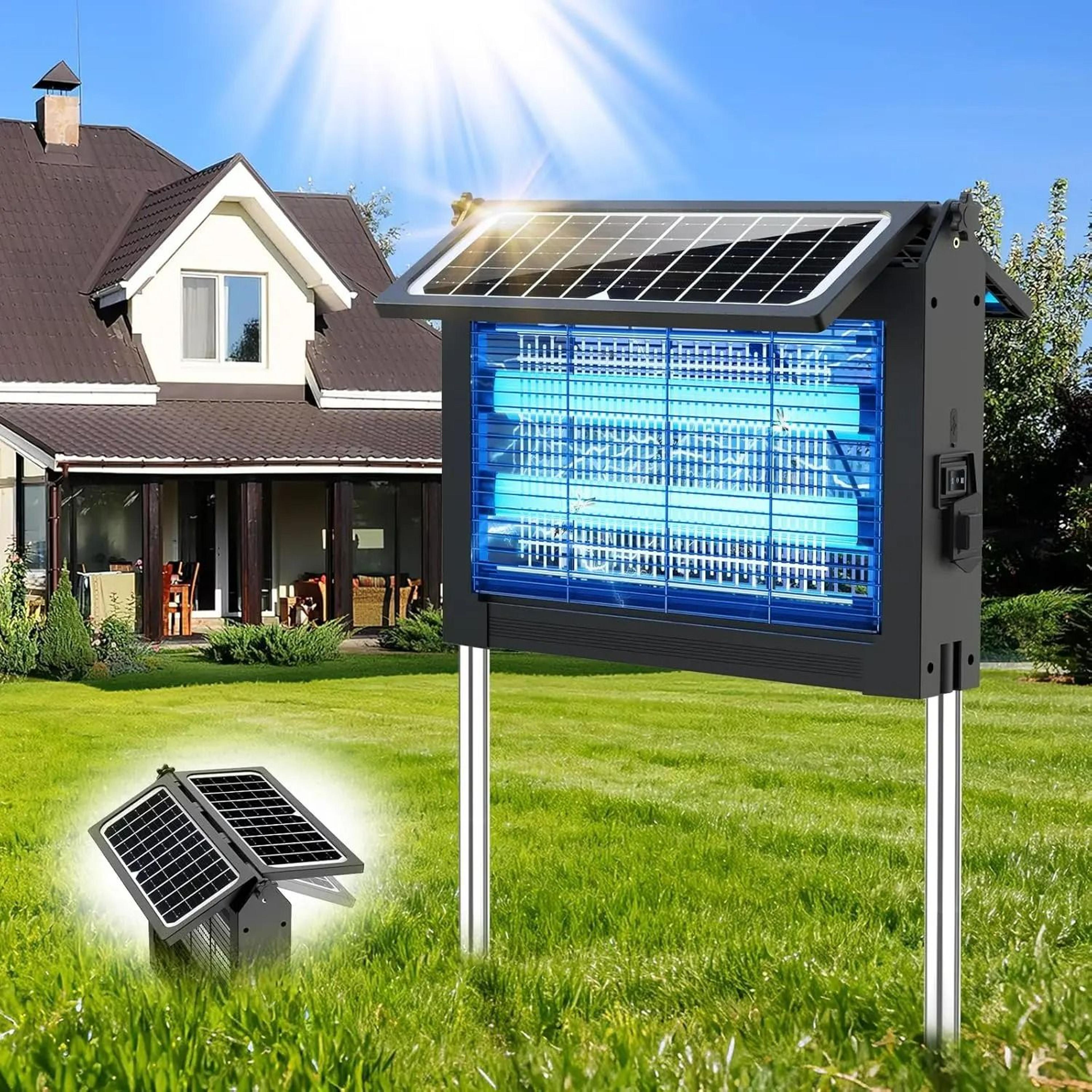 4500v solar-powered outdoor bug zapper