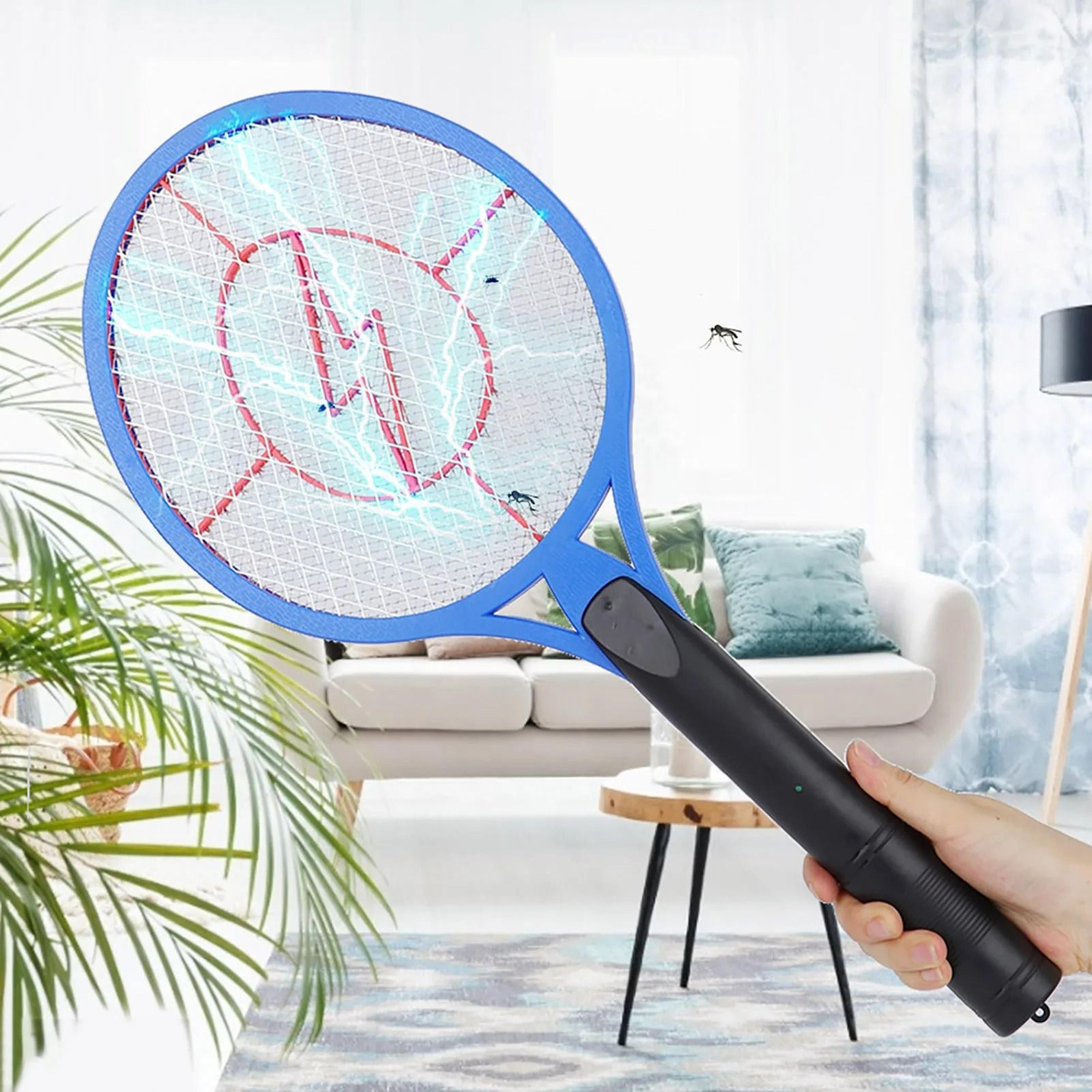 battery-powered electric fly swatter racket