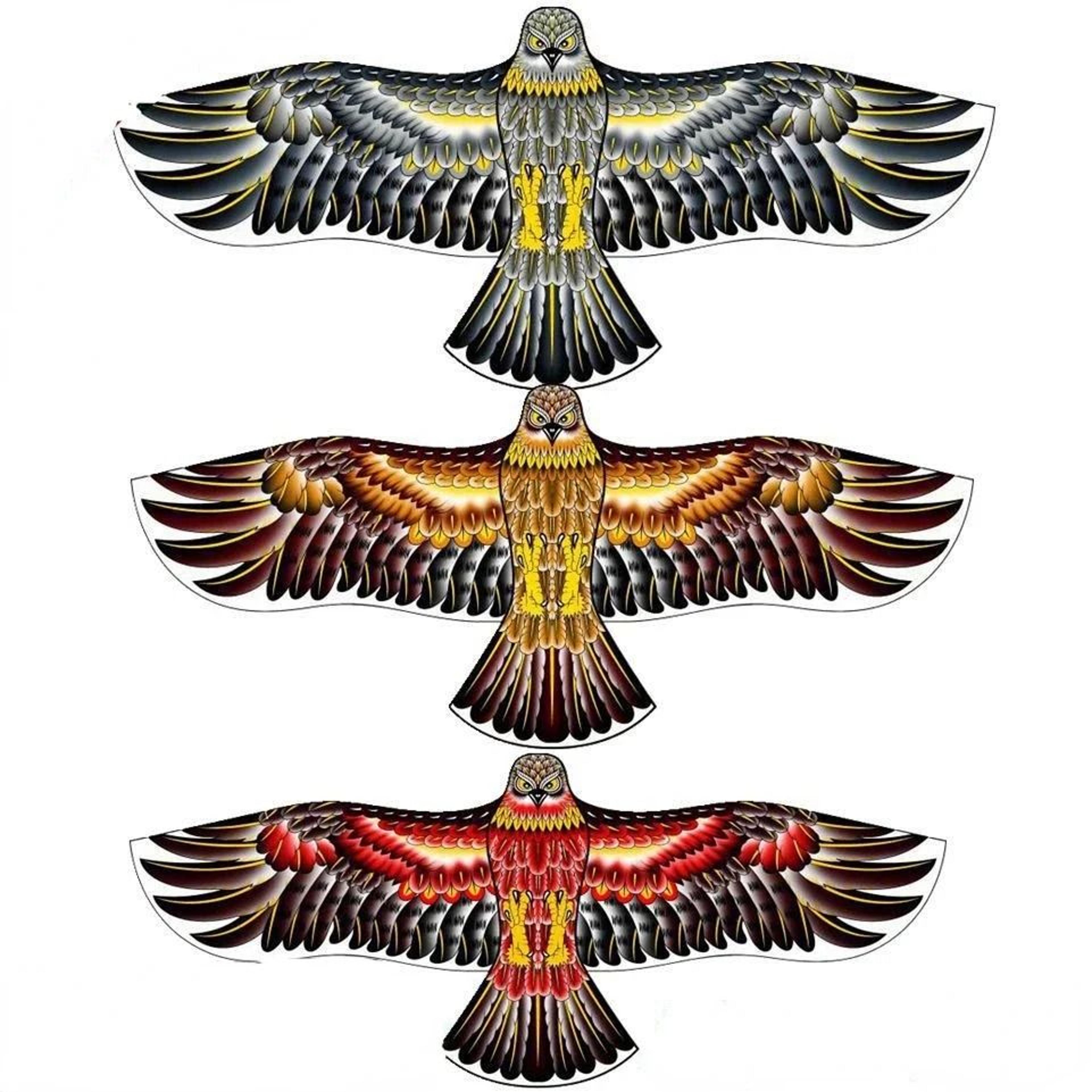 flying hawk kite bird repeller decoy