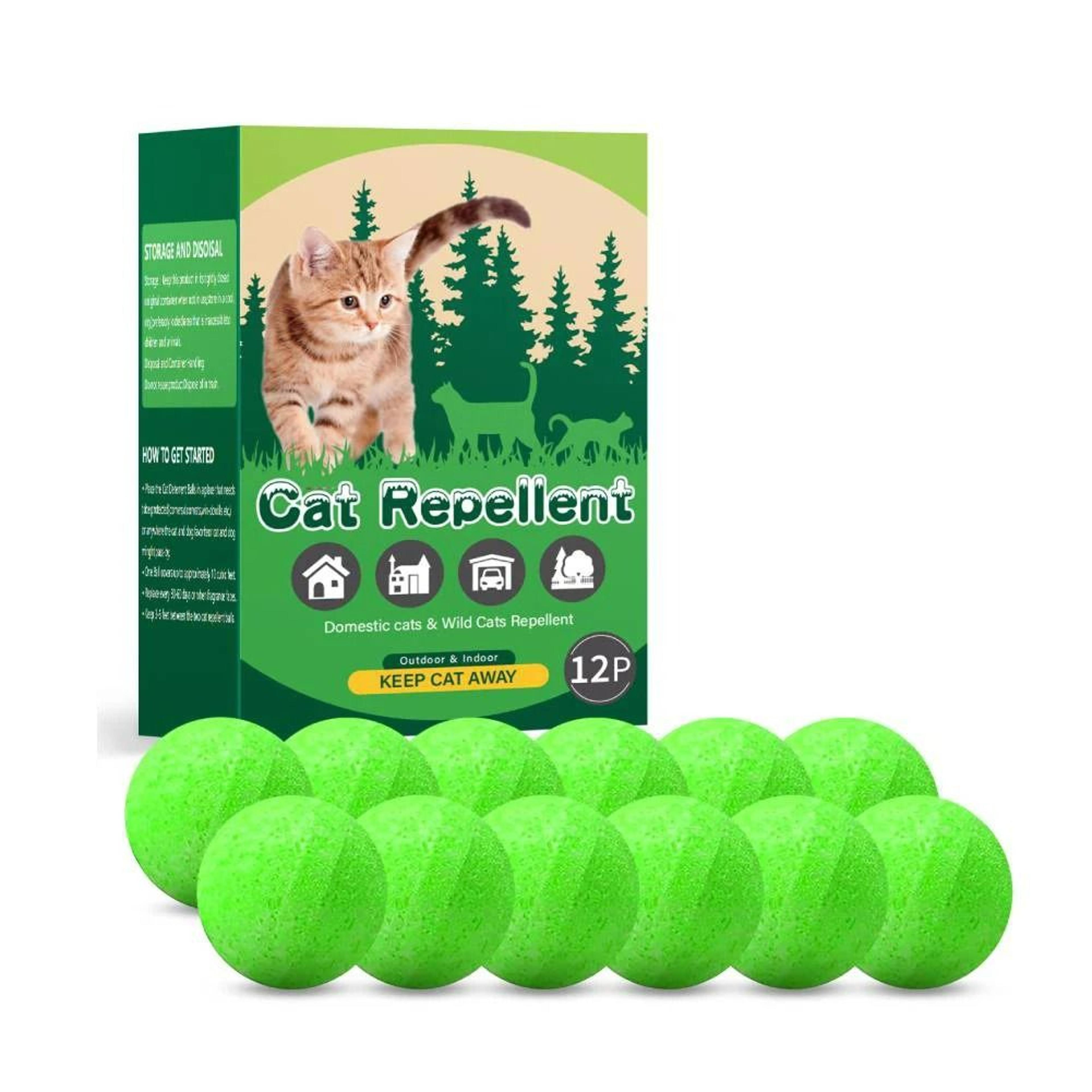 12-pack natural peppermint oil cat & dog repellent balls