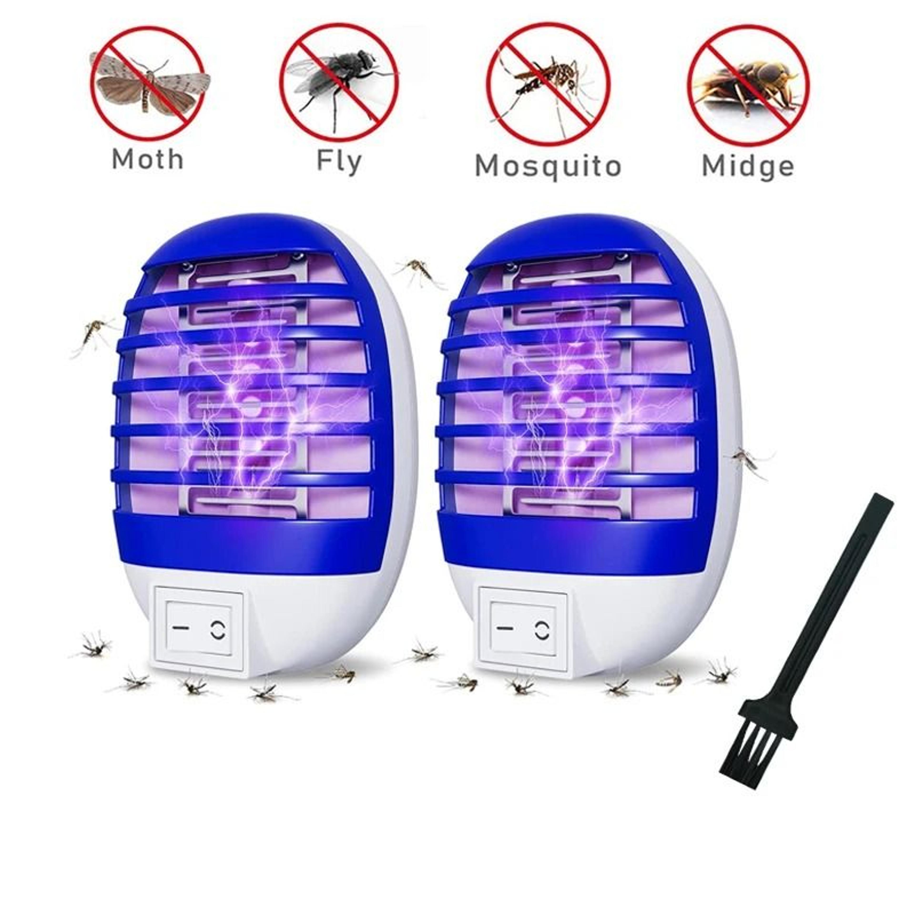 2-pack indoor plug-in electric bug zapper & gnat traps