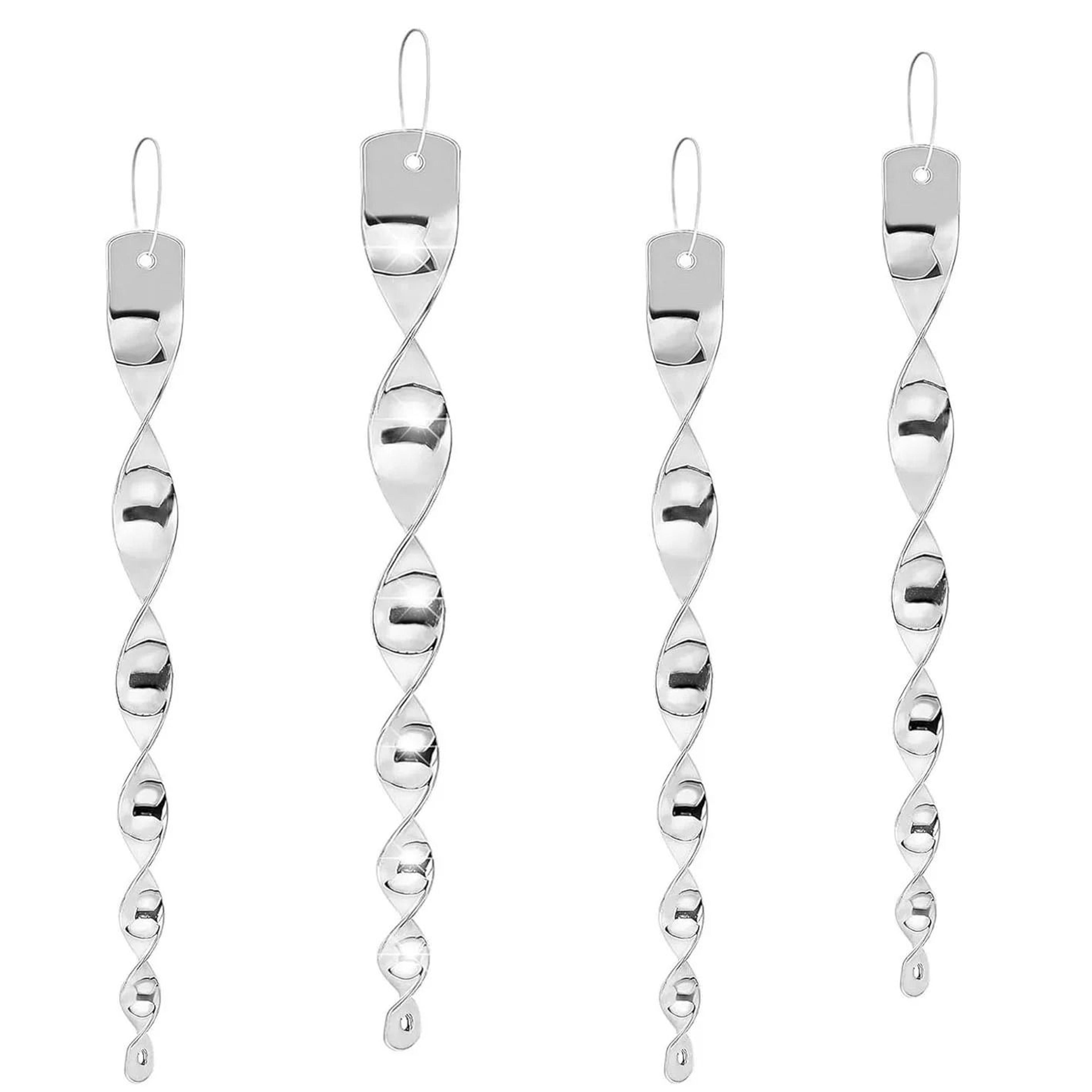 4-pack sparkling bird repellent spiral reflectors