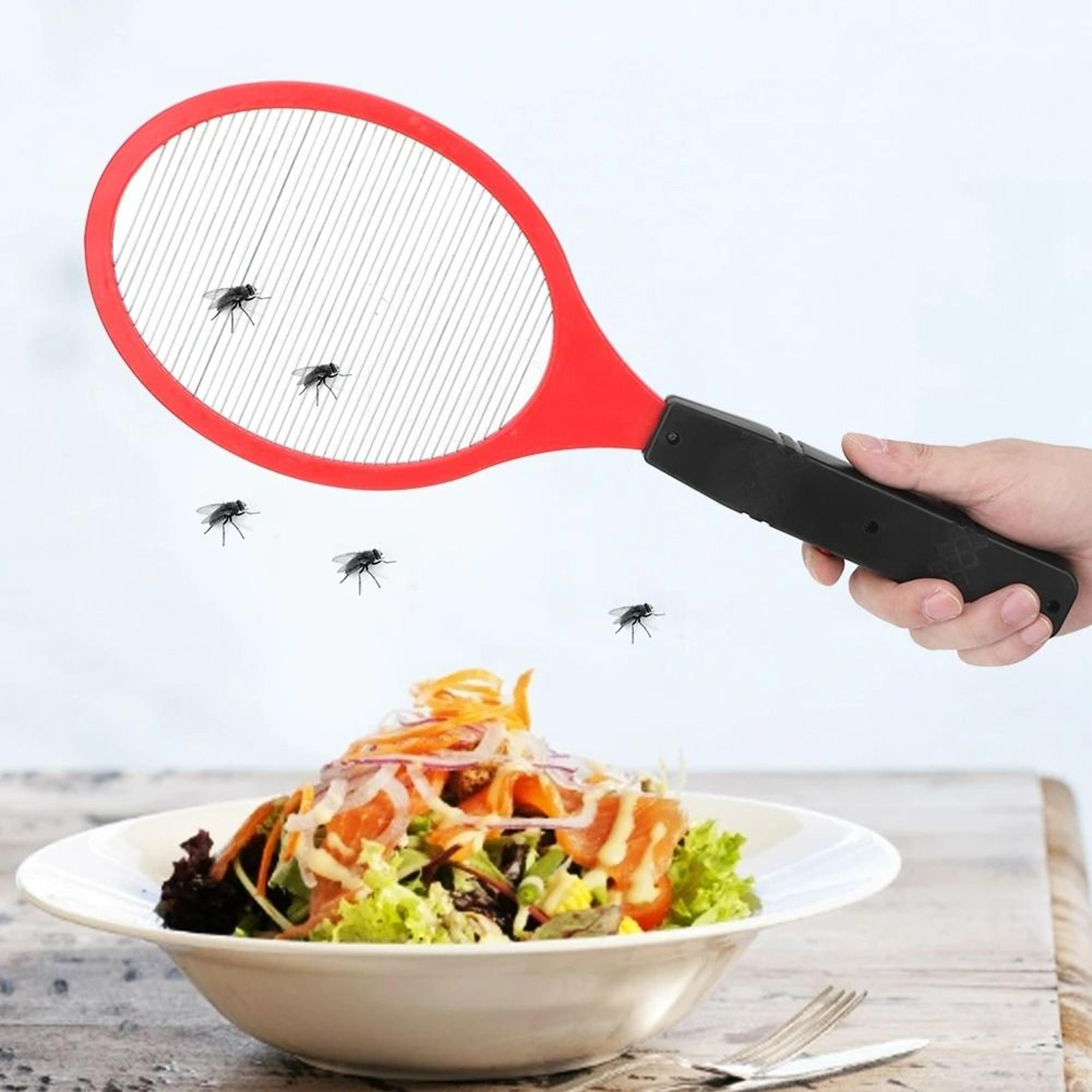 battery-powered electric mosquito & bug swatter racket