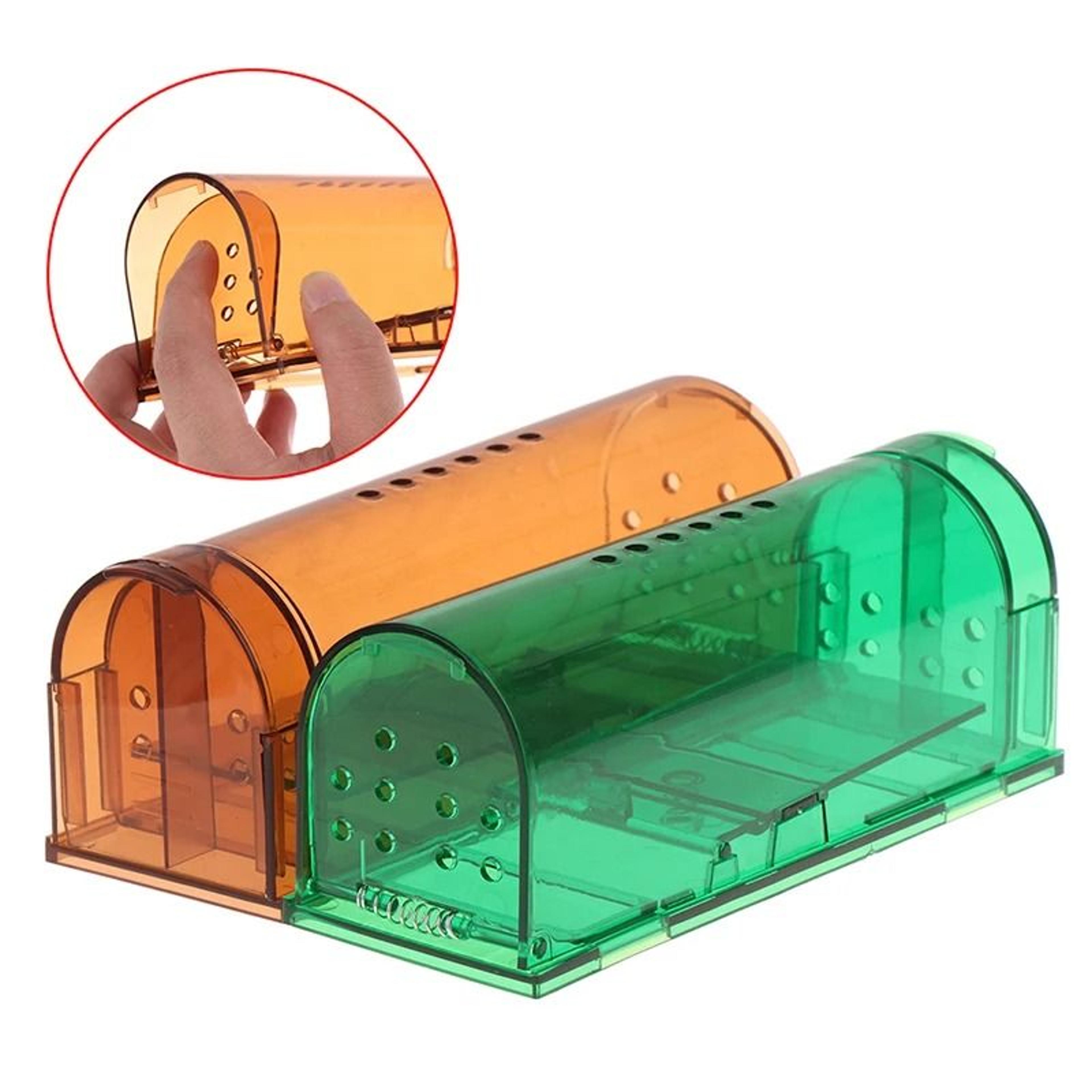 transparent smart self-locking humane mouse trap cage