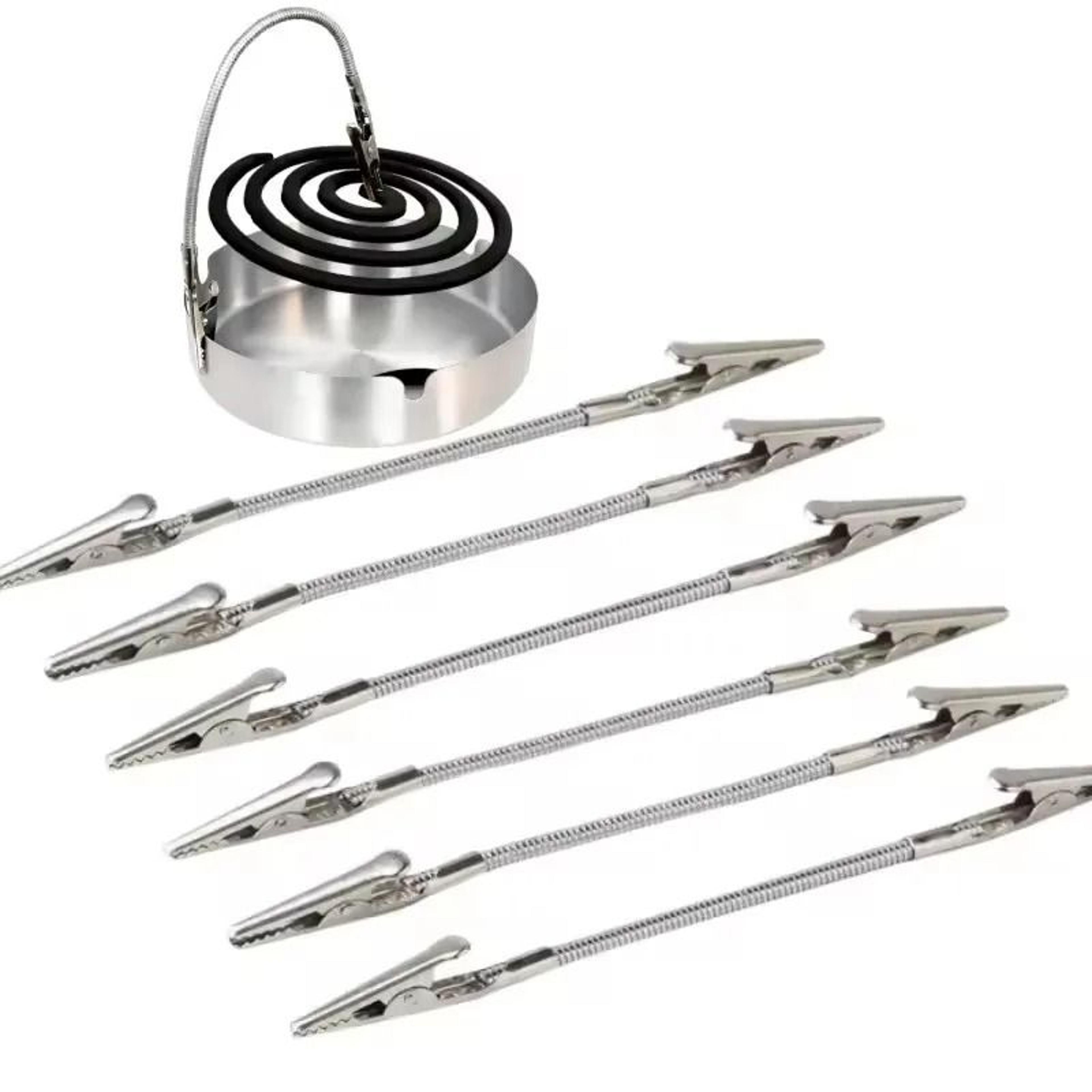5-piece flexible double-headed crocodile mosquito coil clip set