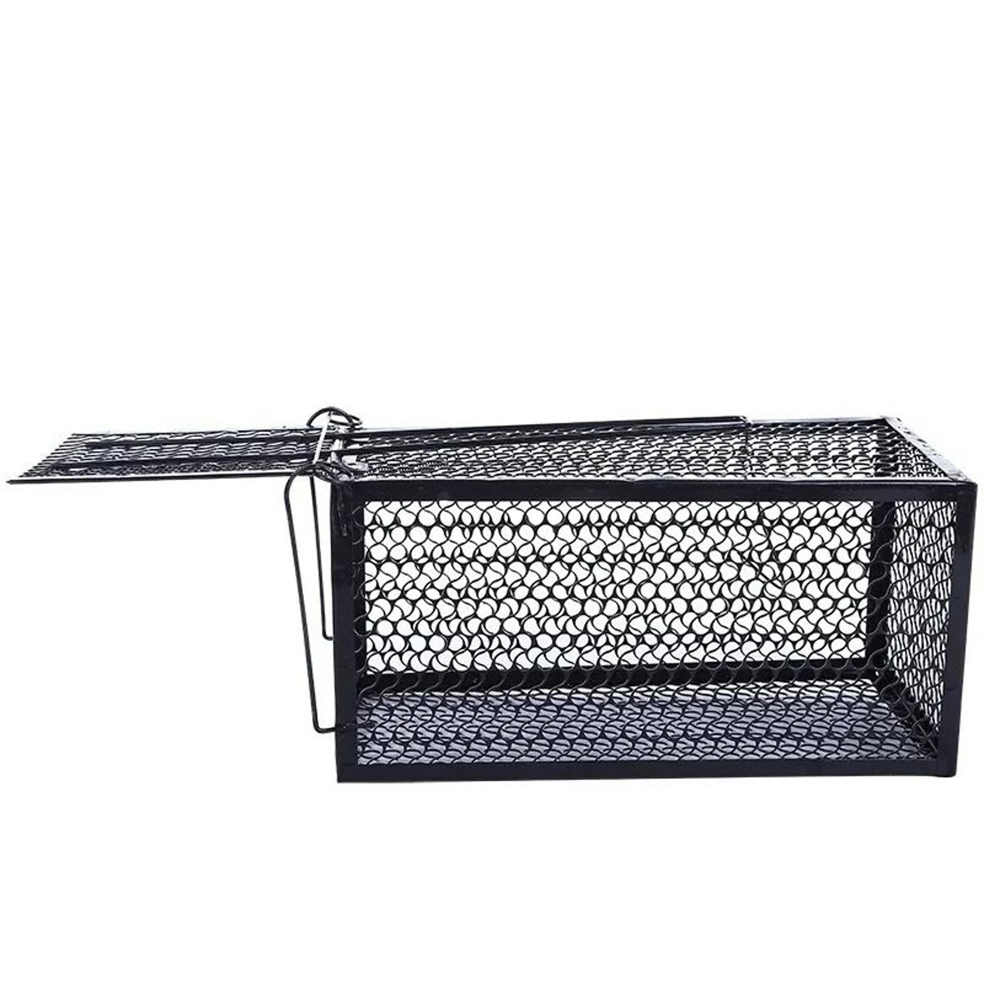 smart self-locking metal wire mesh mouse trap cage