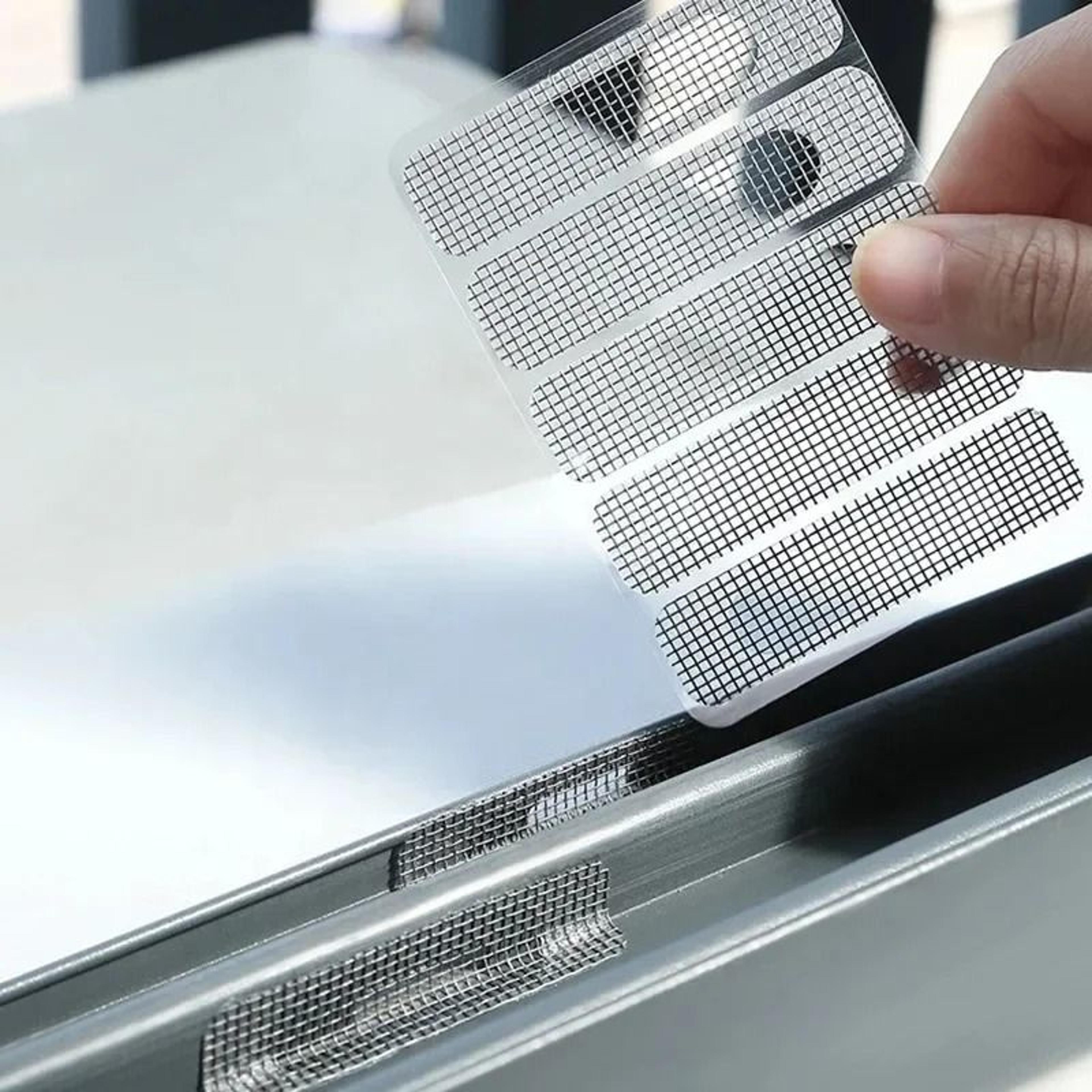 5-piece self-adhesive window & door screen repair mesh patch set