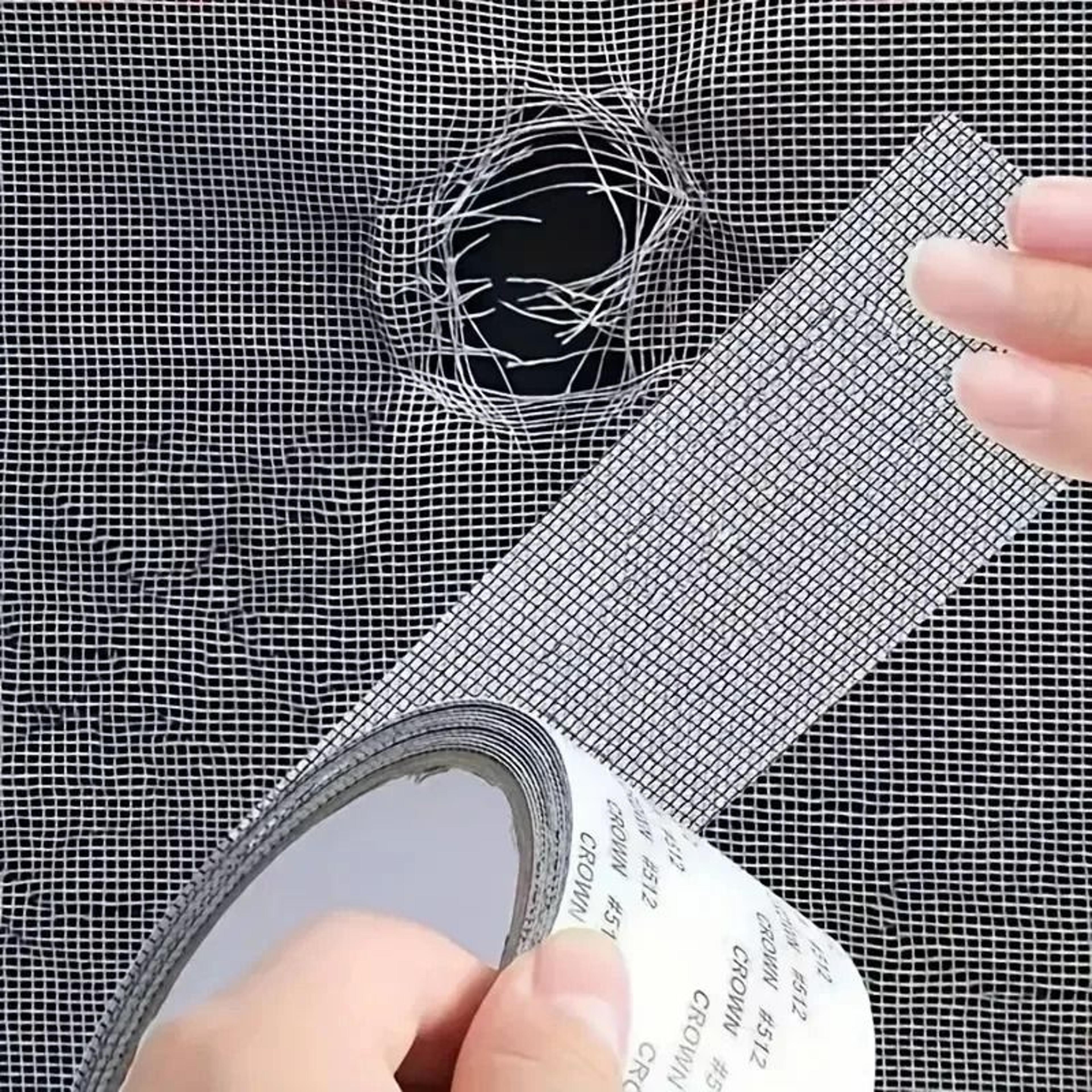 waterproof self-adhesive window screen repair mesh tape roll