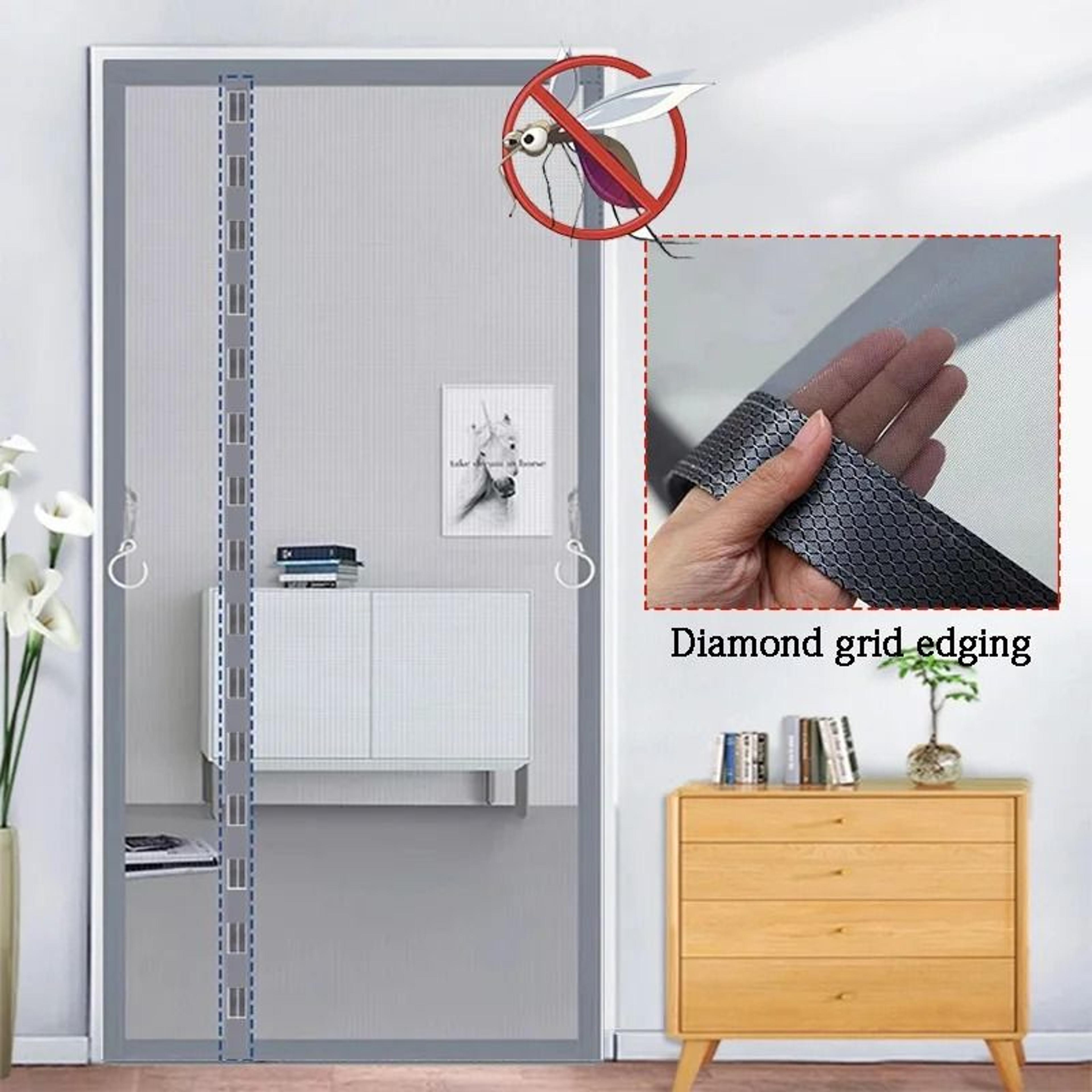 side-opening self-adhesive magnetic mosquito door screen curtain