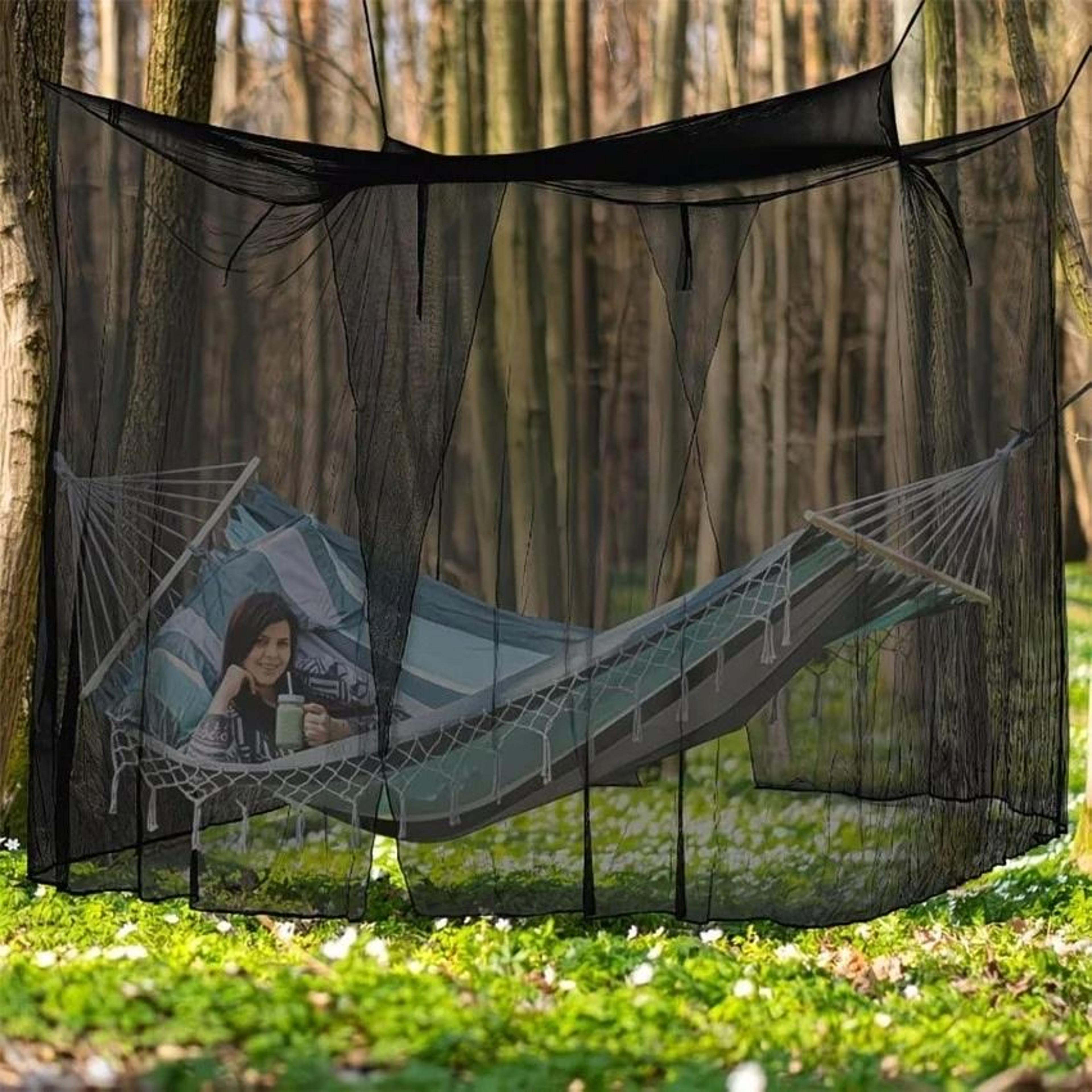 large outdoor canopy mesh fly netting enclosure