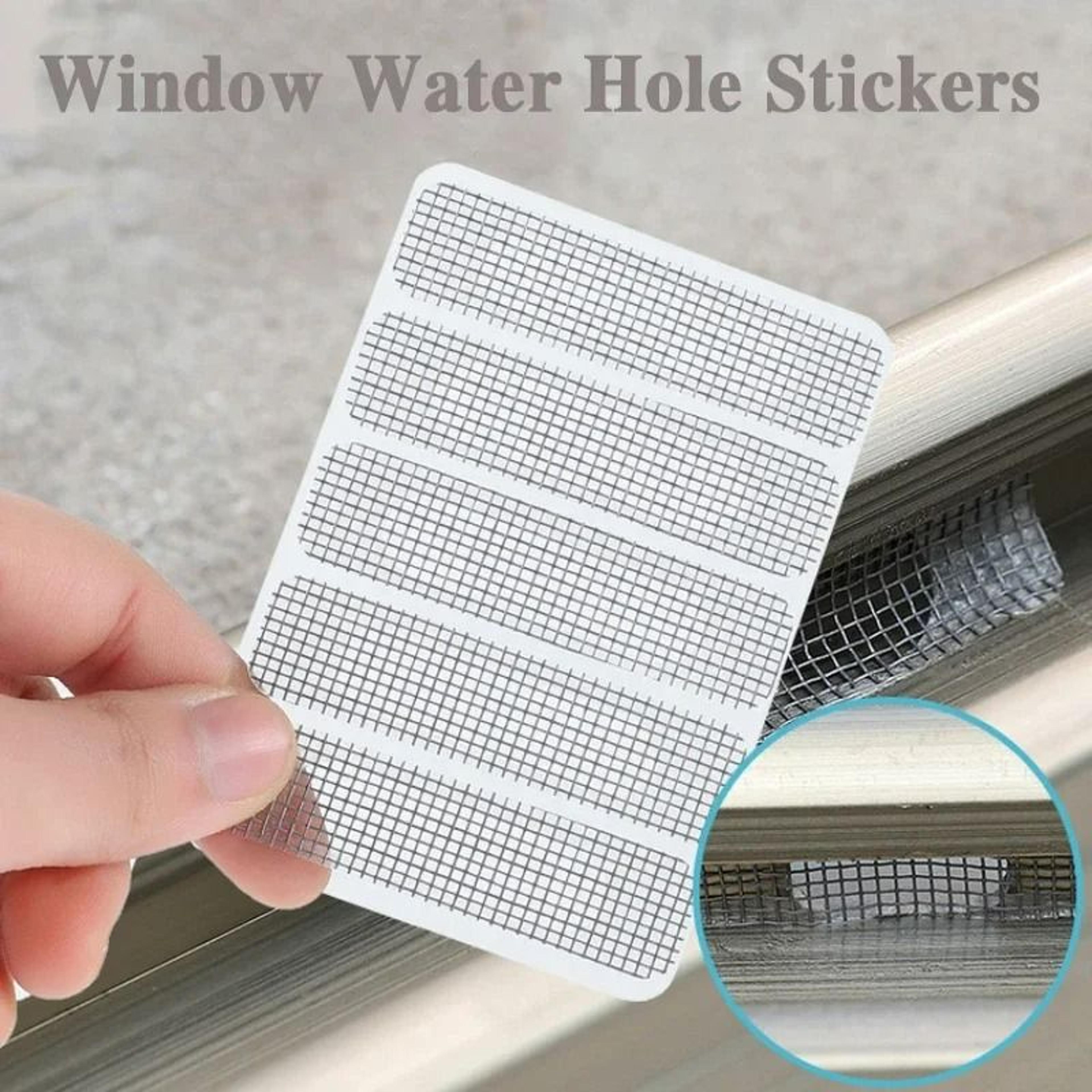10pcs self-adhesive window screen patch & drain hole repair mesh stickers