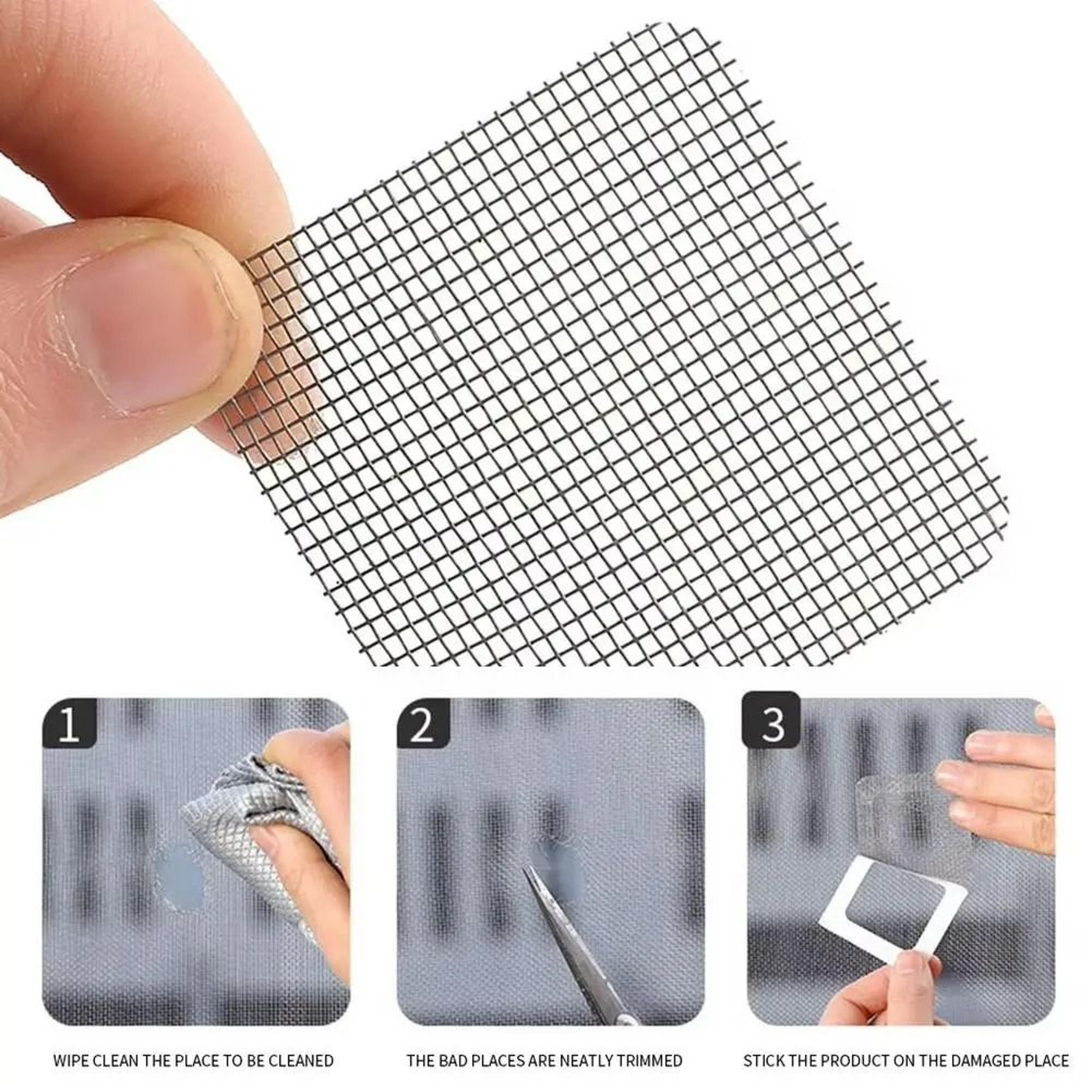 10pcs adhesive window screen repair mesh patch kit