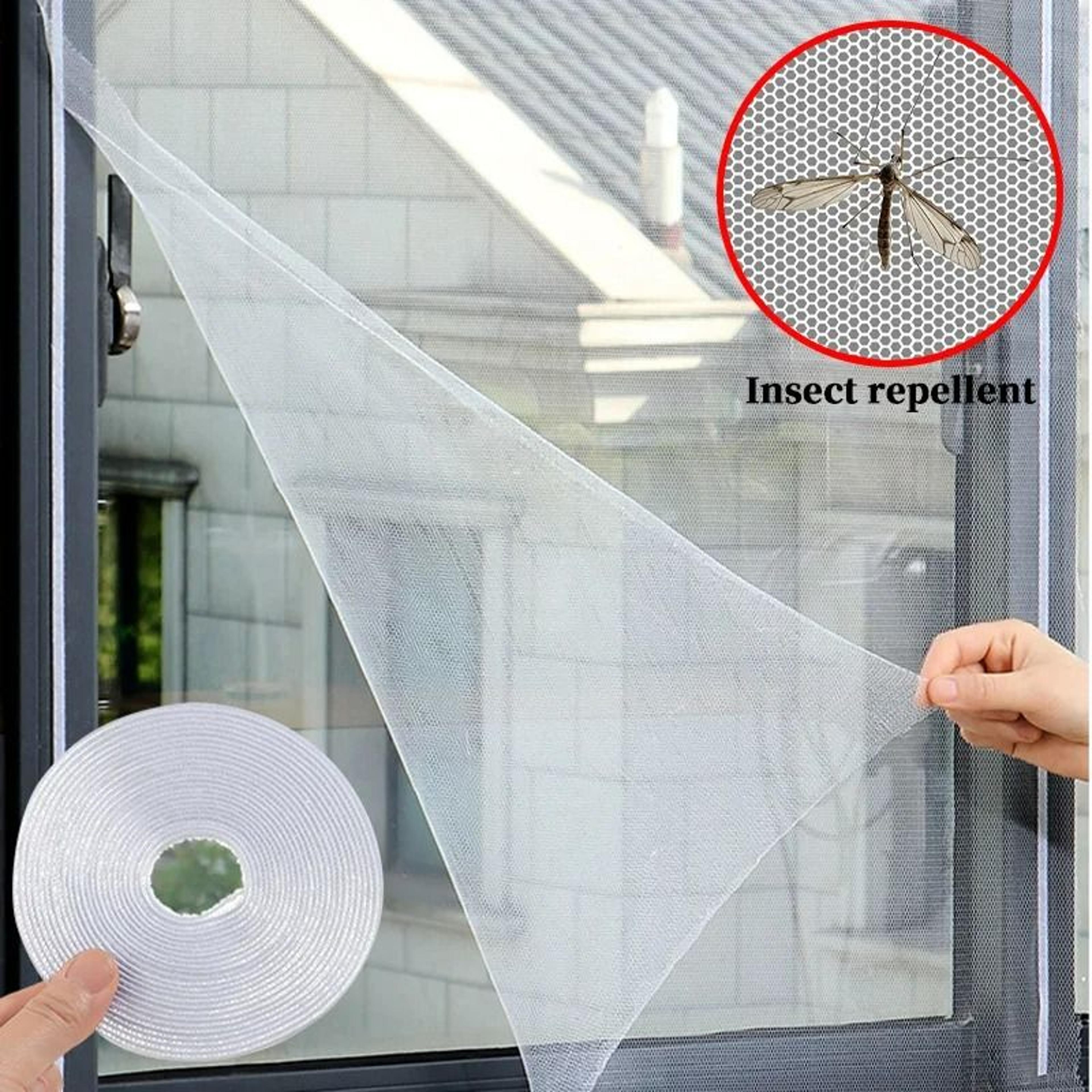 self-adhesive diy mosquito window net with tape
