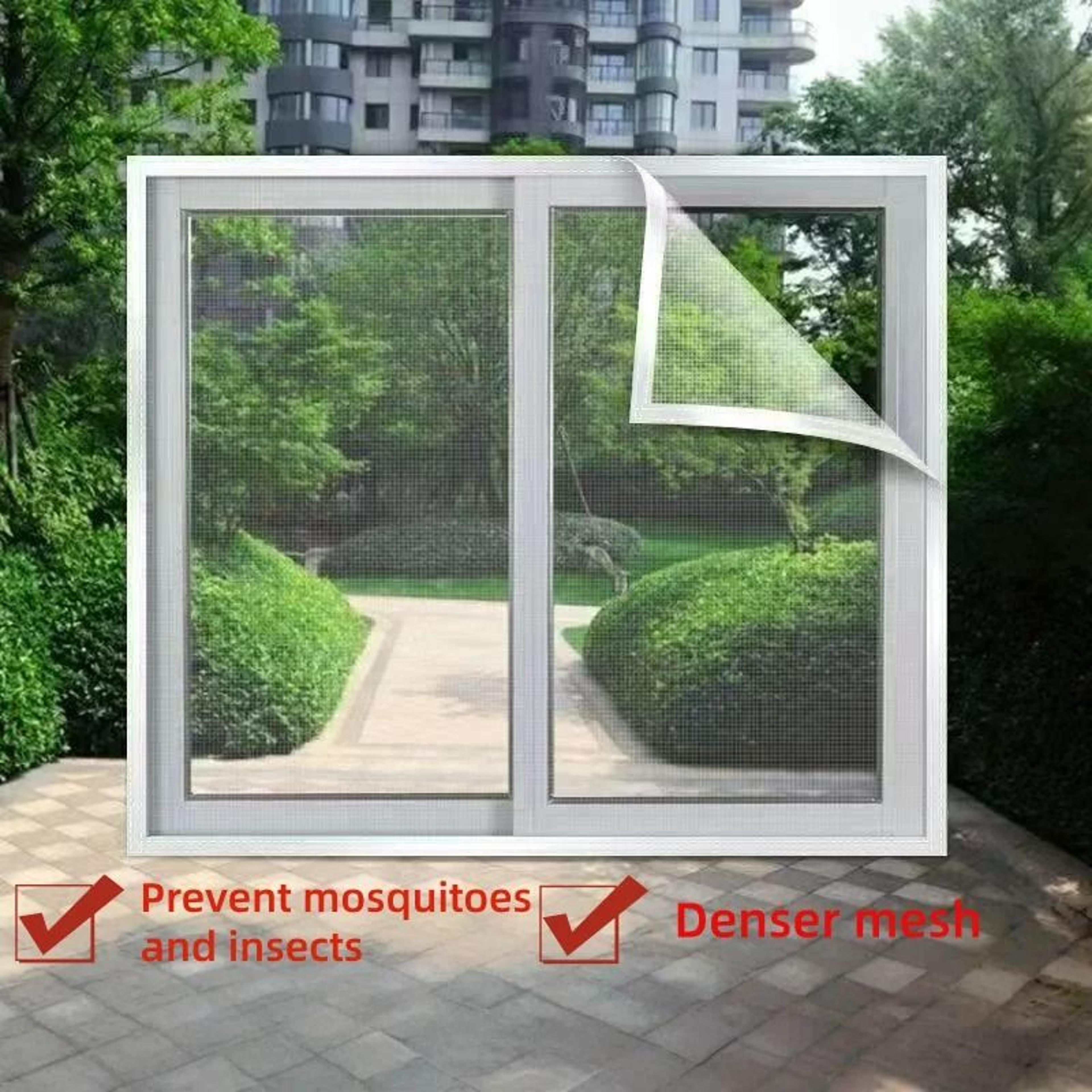 white summer mesh mosquito screen curtain
