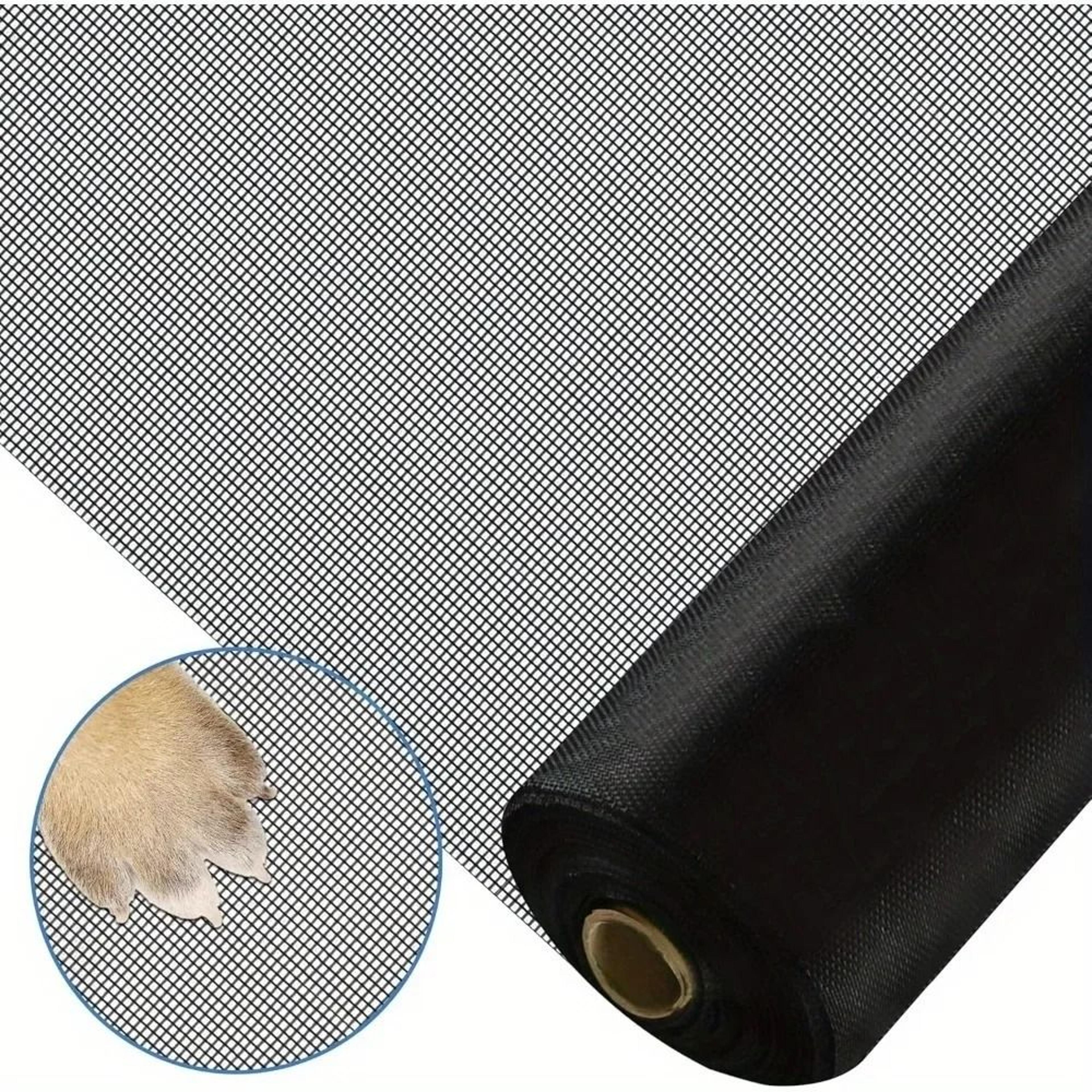 fiberglass window screen roll & heavy-duty pet protective mesh