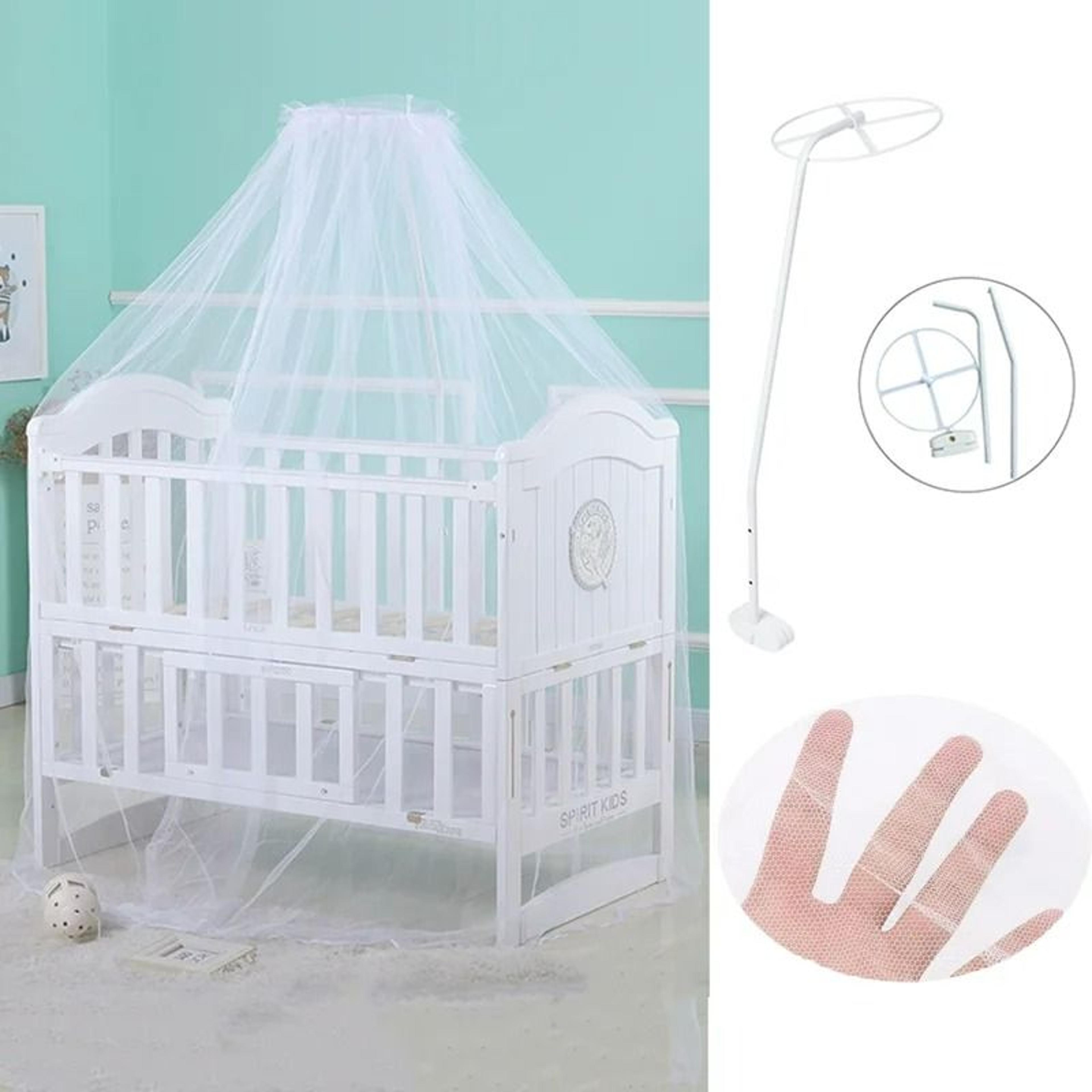 newborn crib canopy mosquito net with stand holder