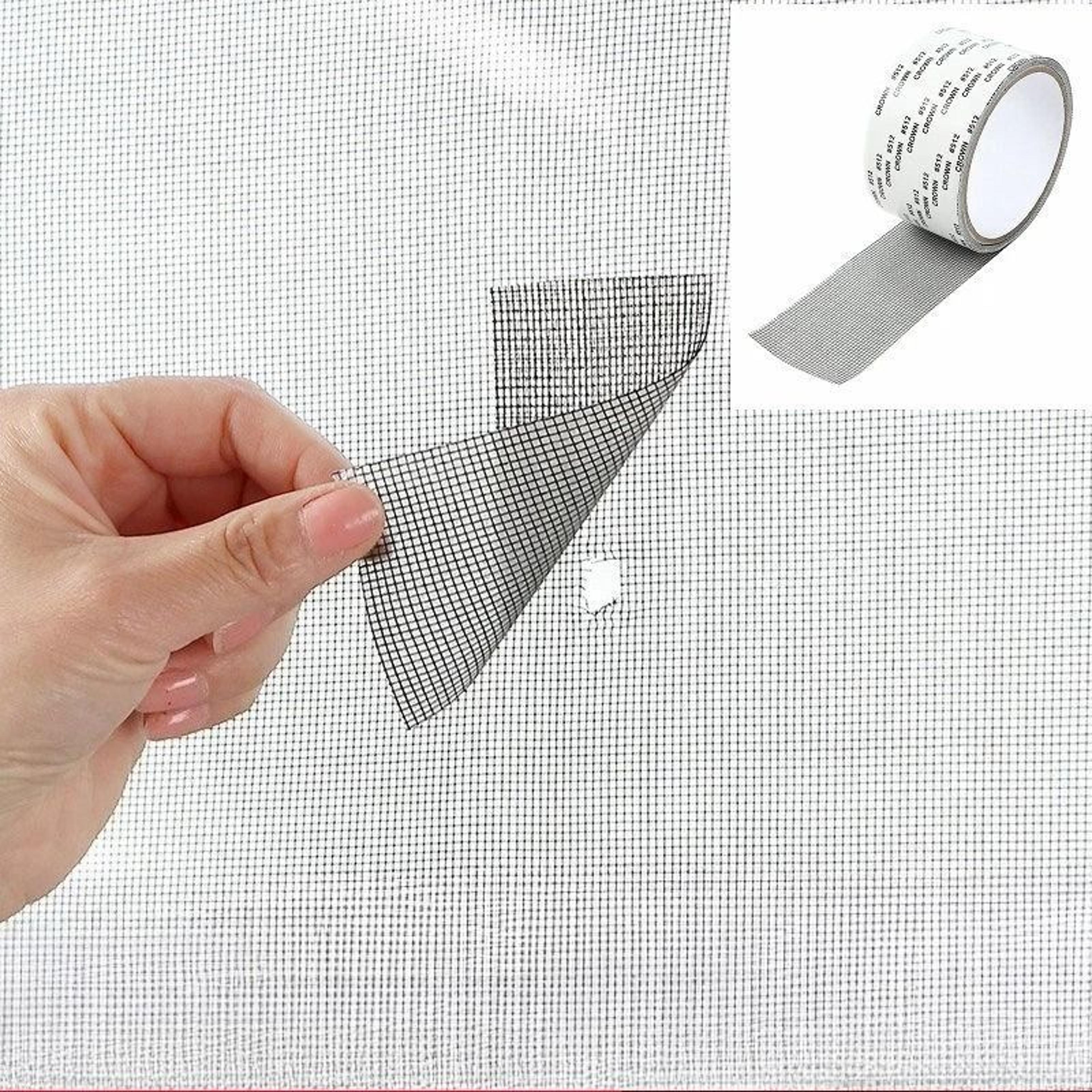 self-adhesive window screen repair tape mesh patch