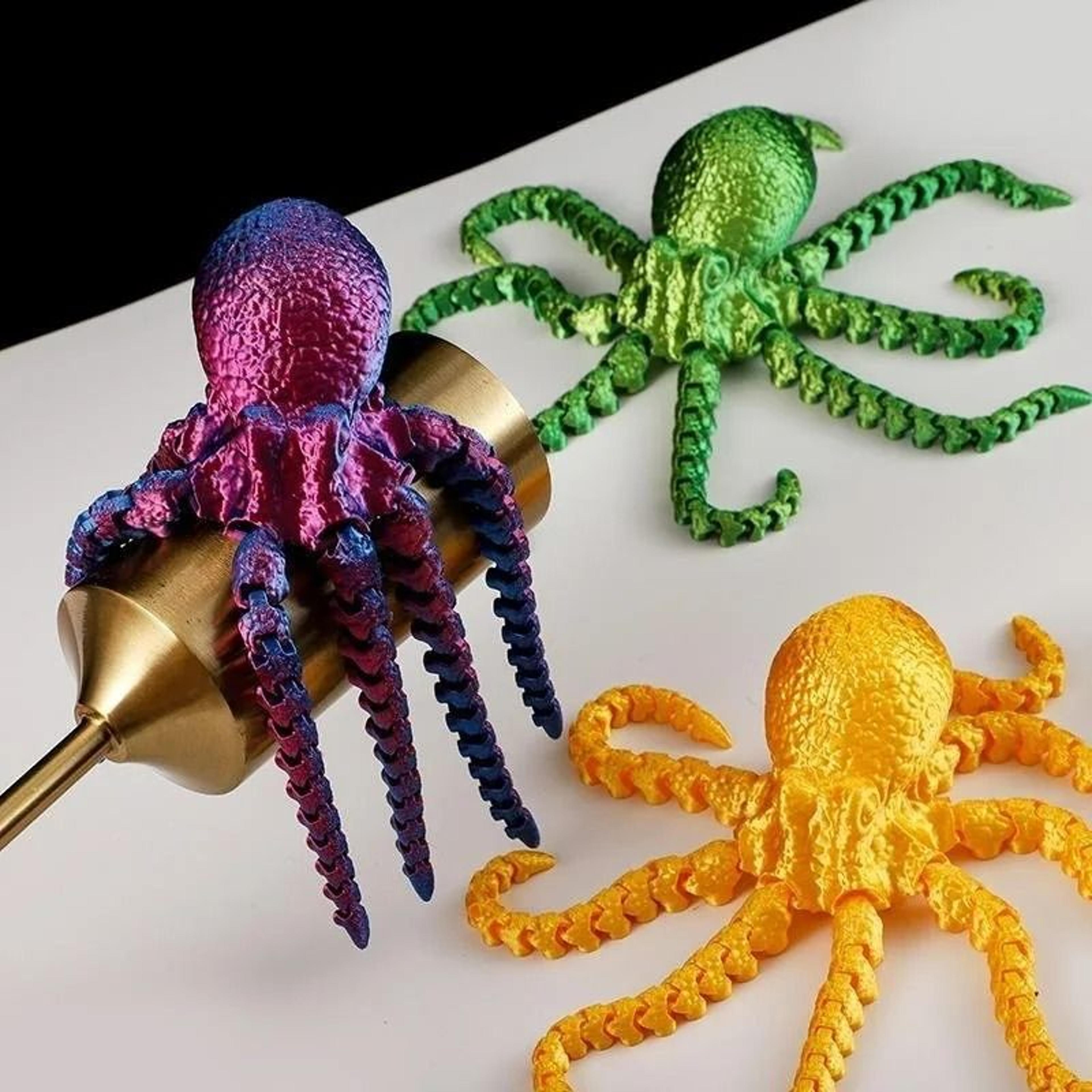 3d printed articulated octopus rex model