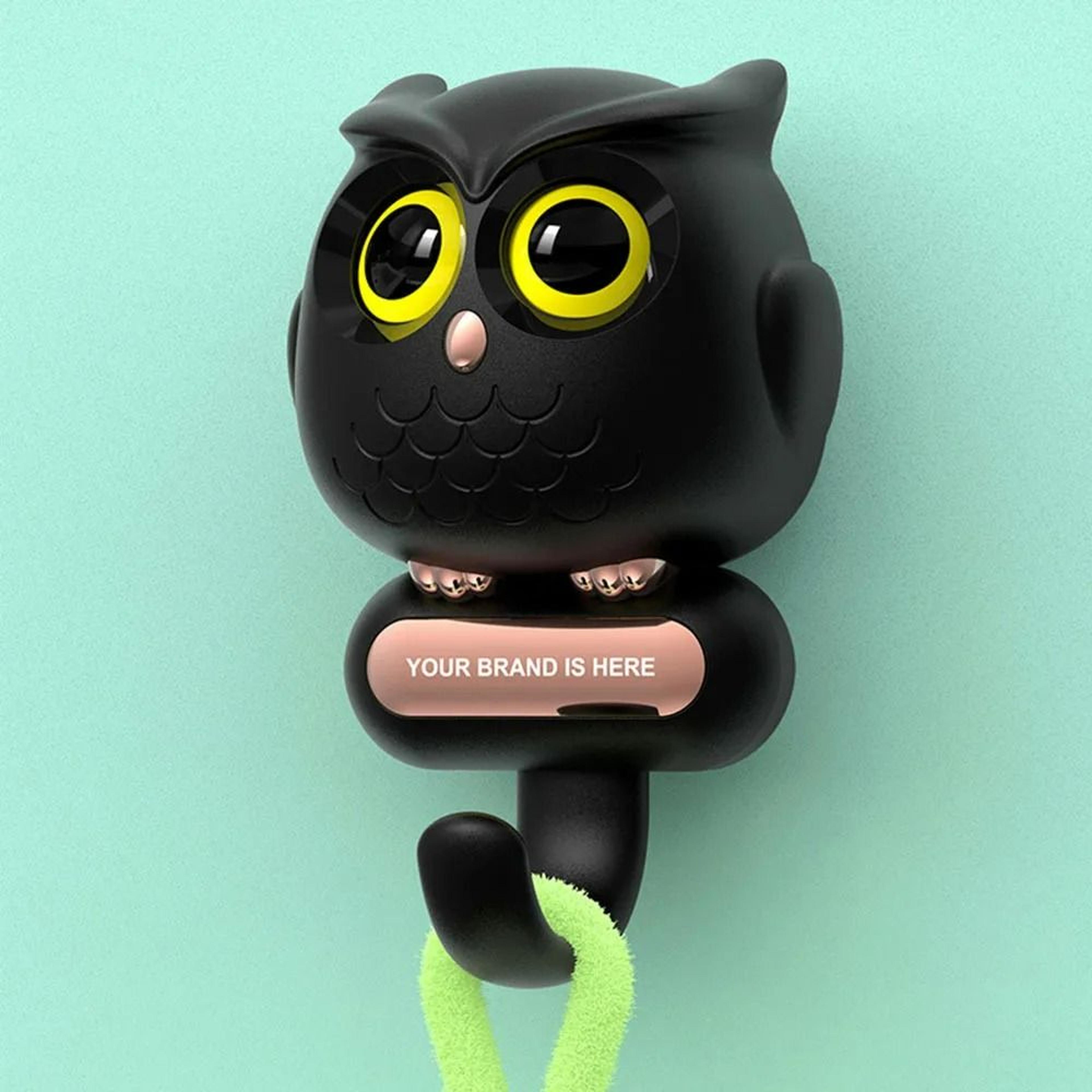 fashion blinking owl wall key holder hook