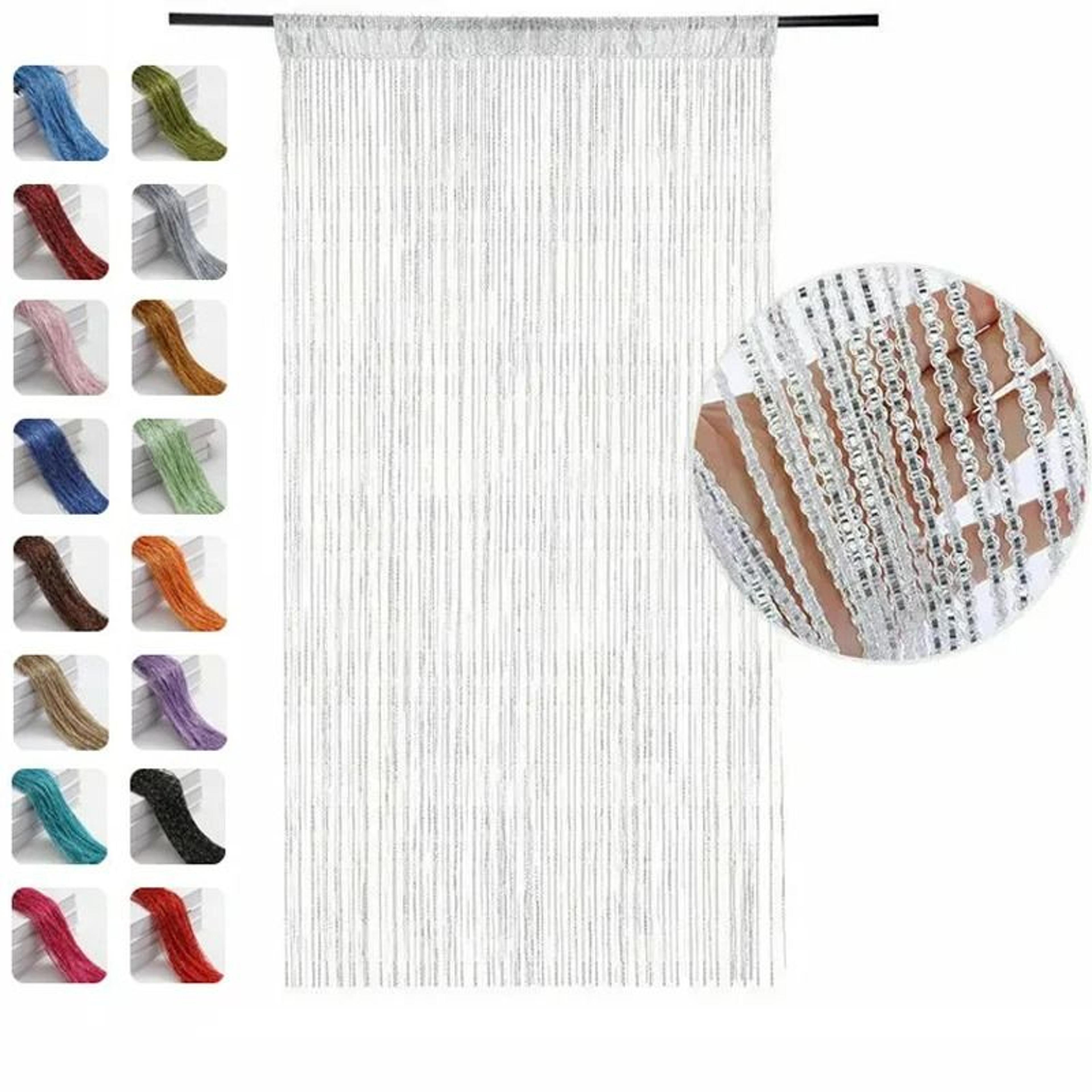 beaded string door & window curtain panel