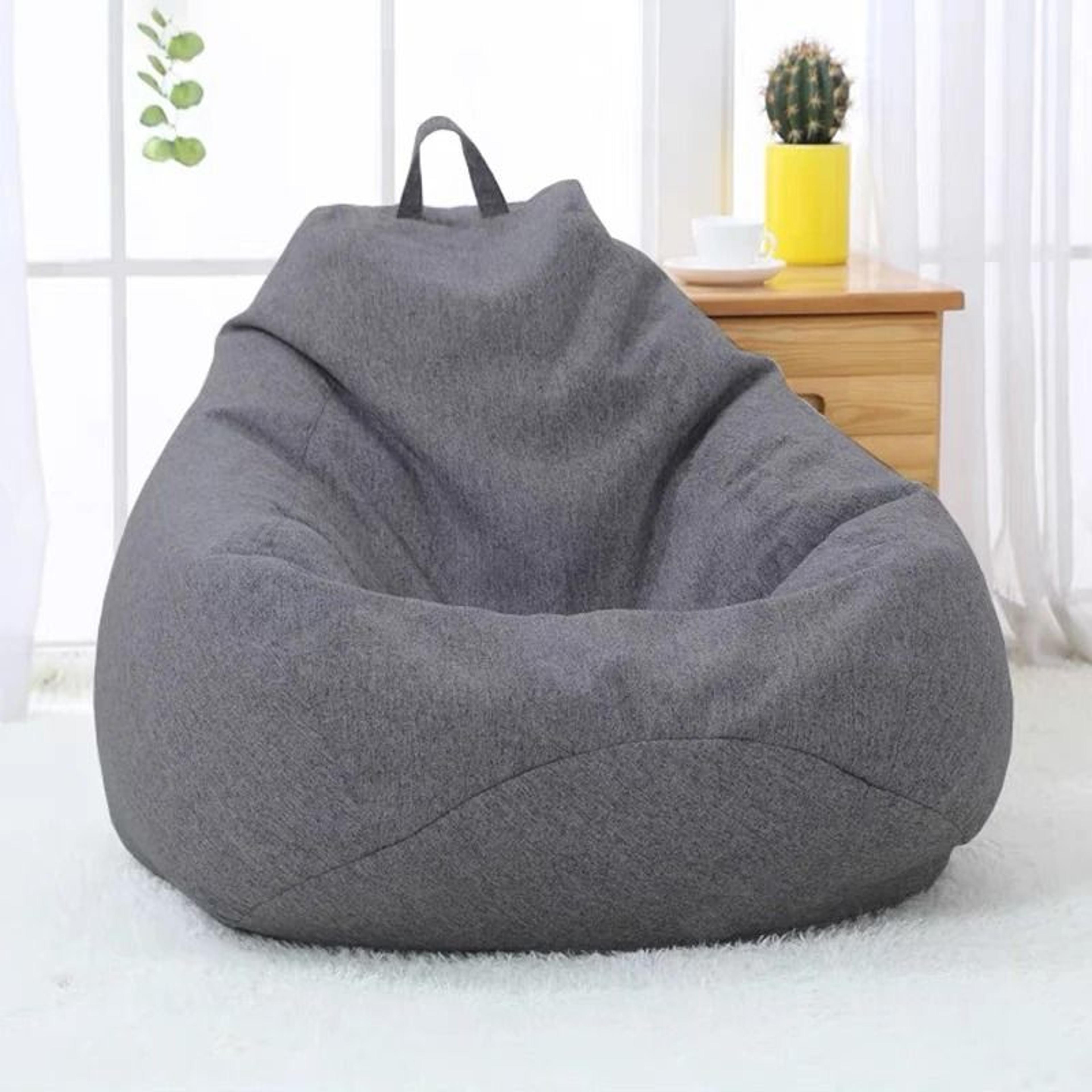large fluffy lazy bean bag chair cover