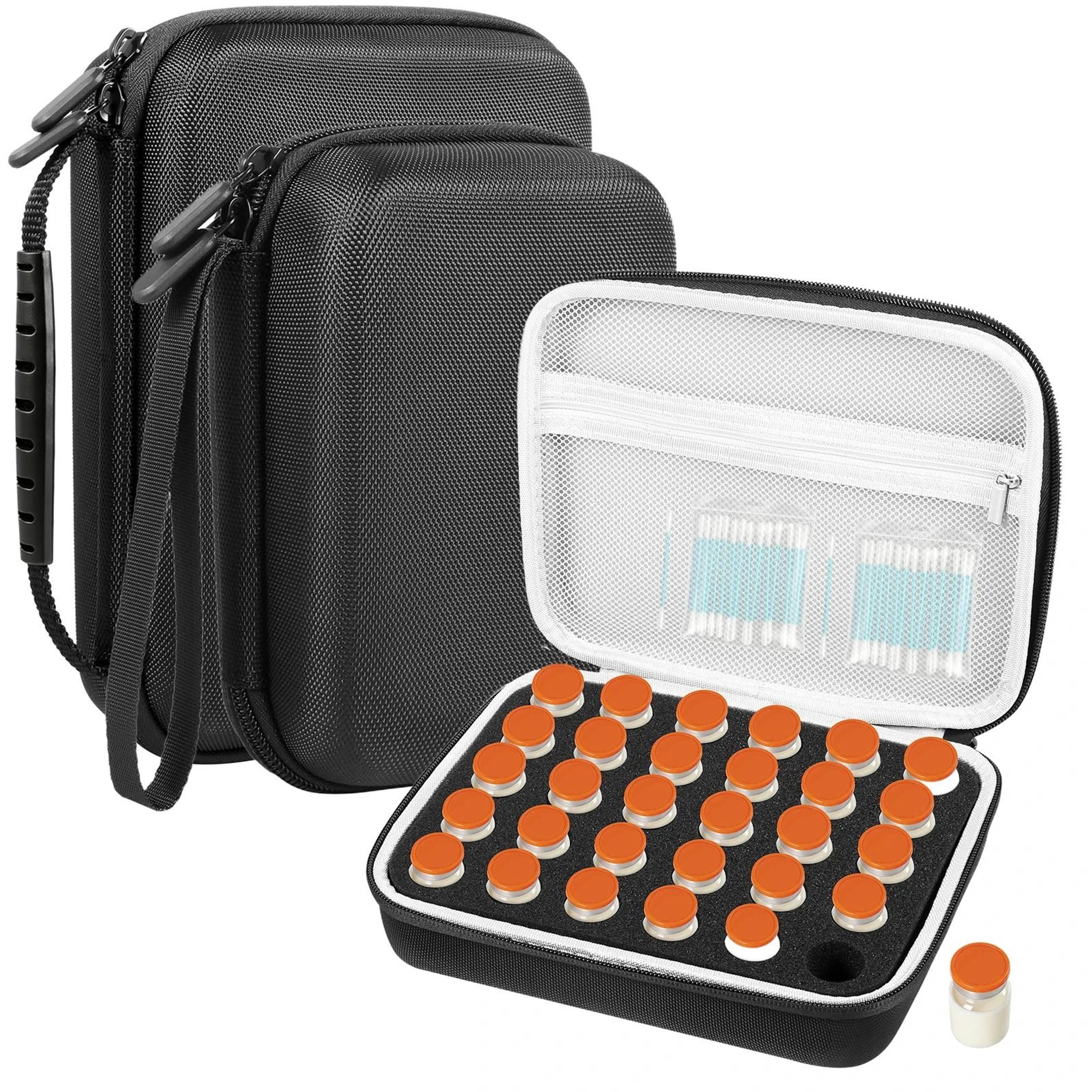 waterproof medical storage case for insulin & hormone vials