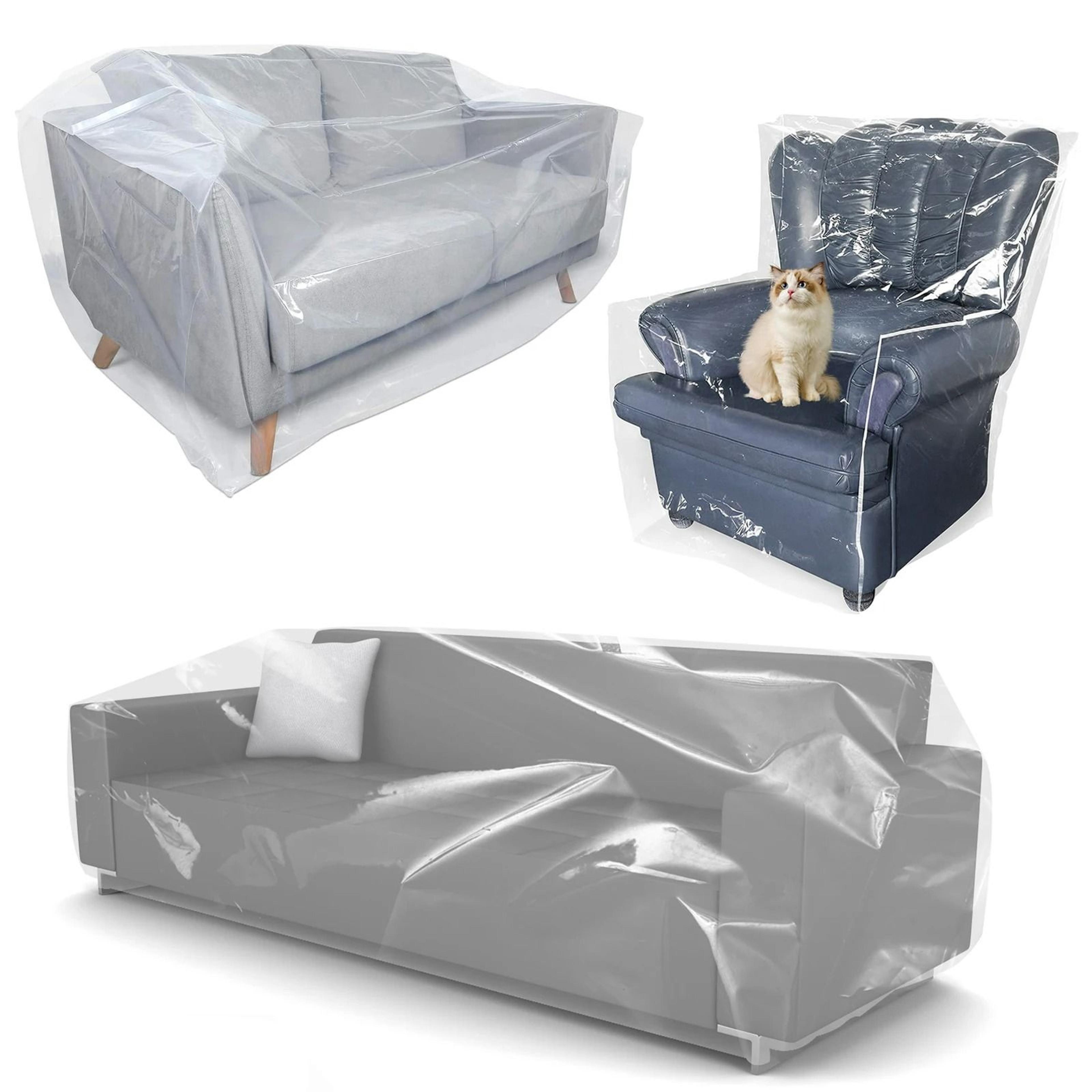 transparent waterproof pe sofa & furniture dust cover