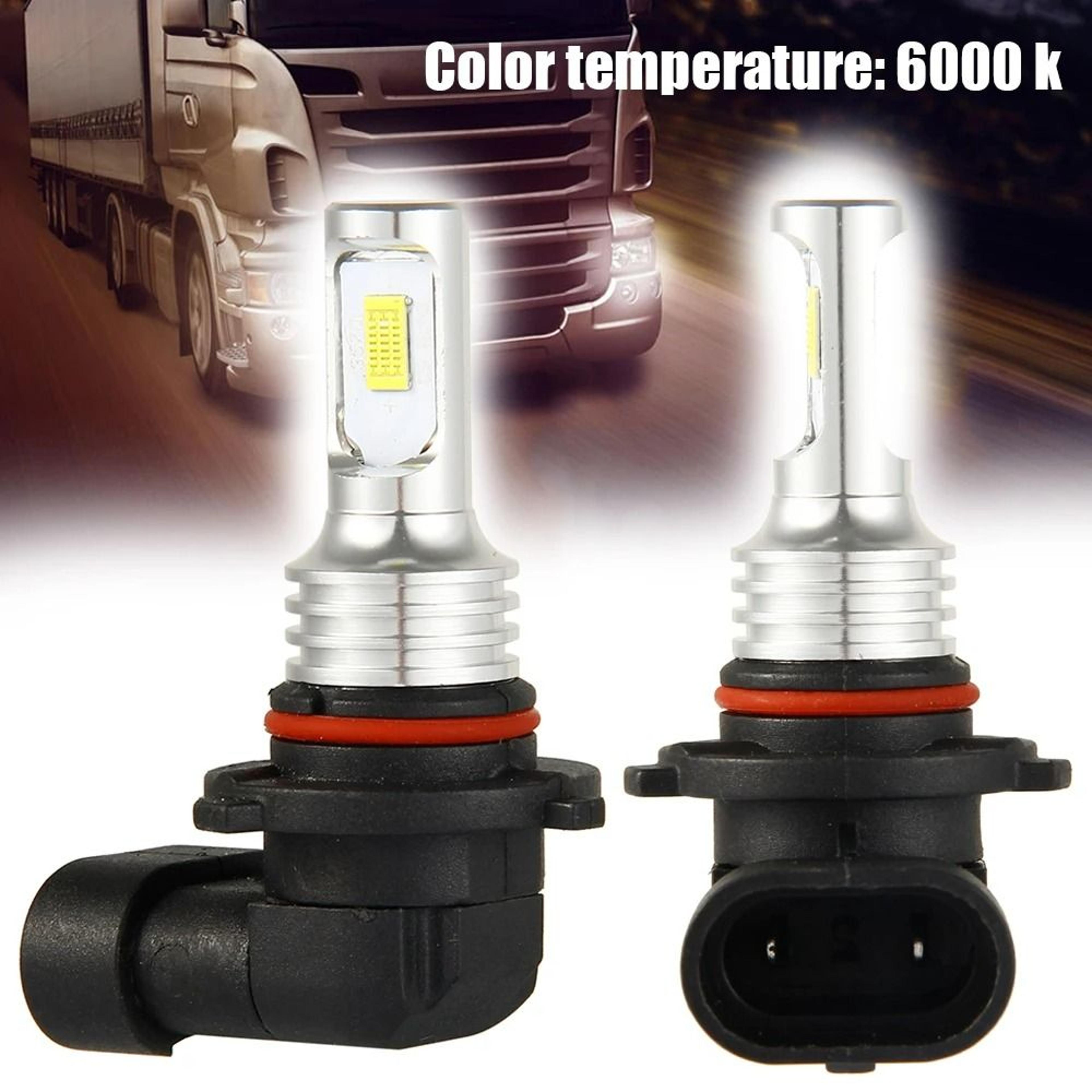 6000k xenon white hb3 9005 led headlight & fog light bulbs (2-pack)