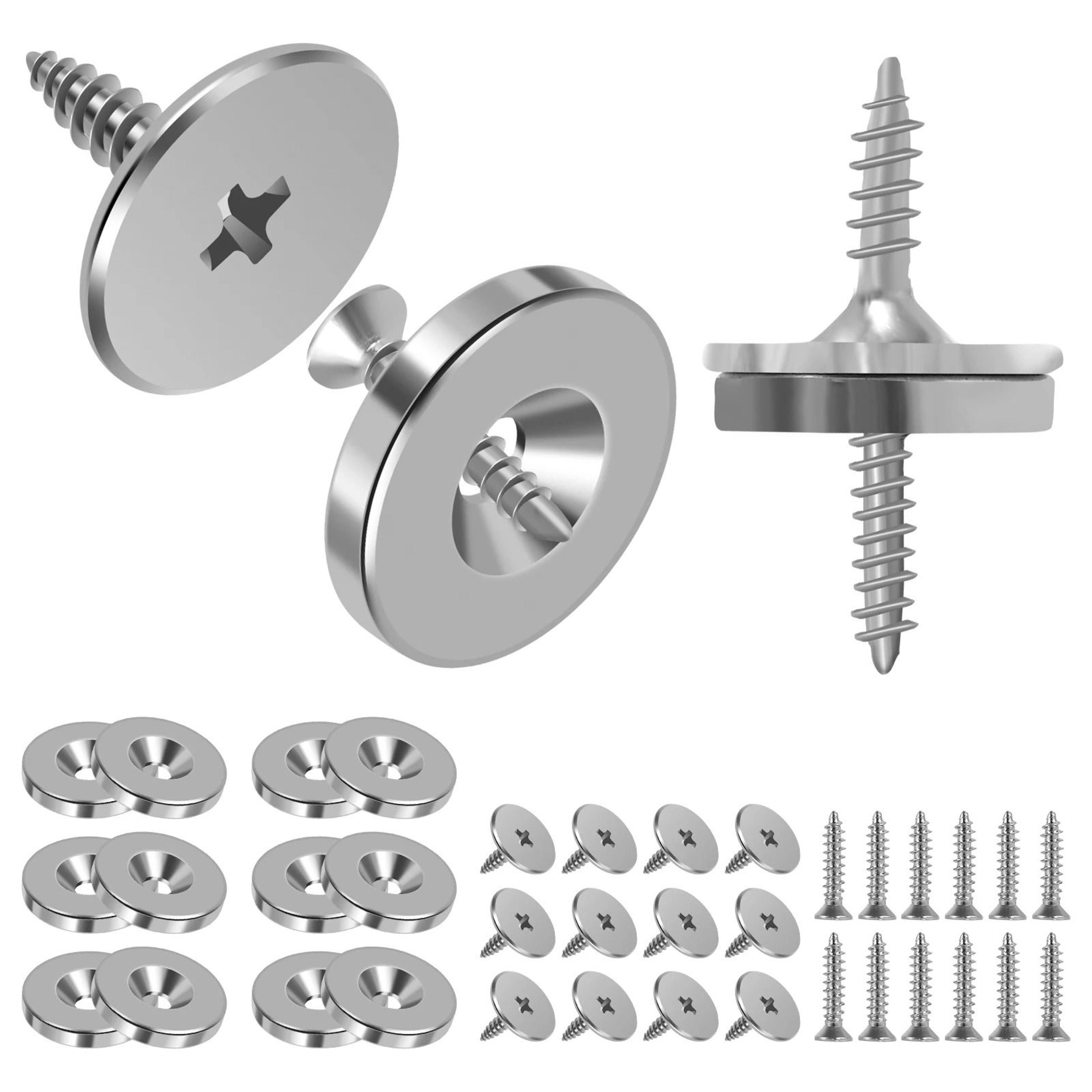 12-piece ultra-thin magnetic door closer & cabinet latch set