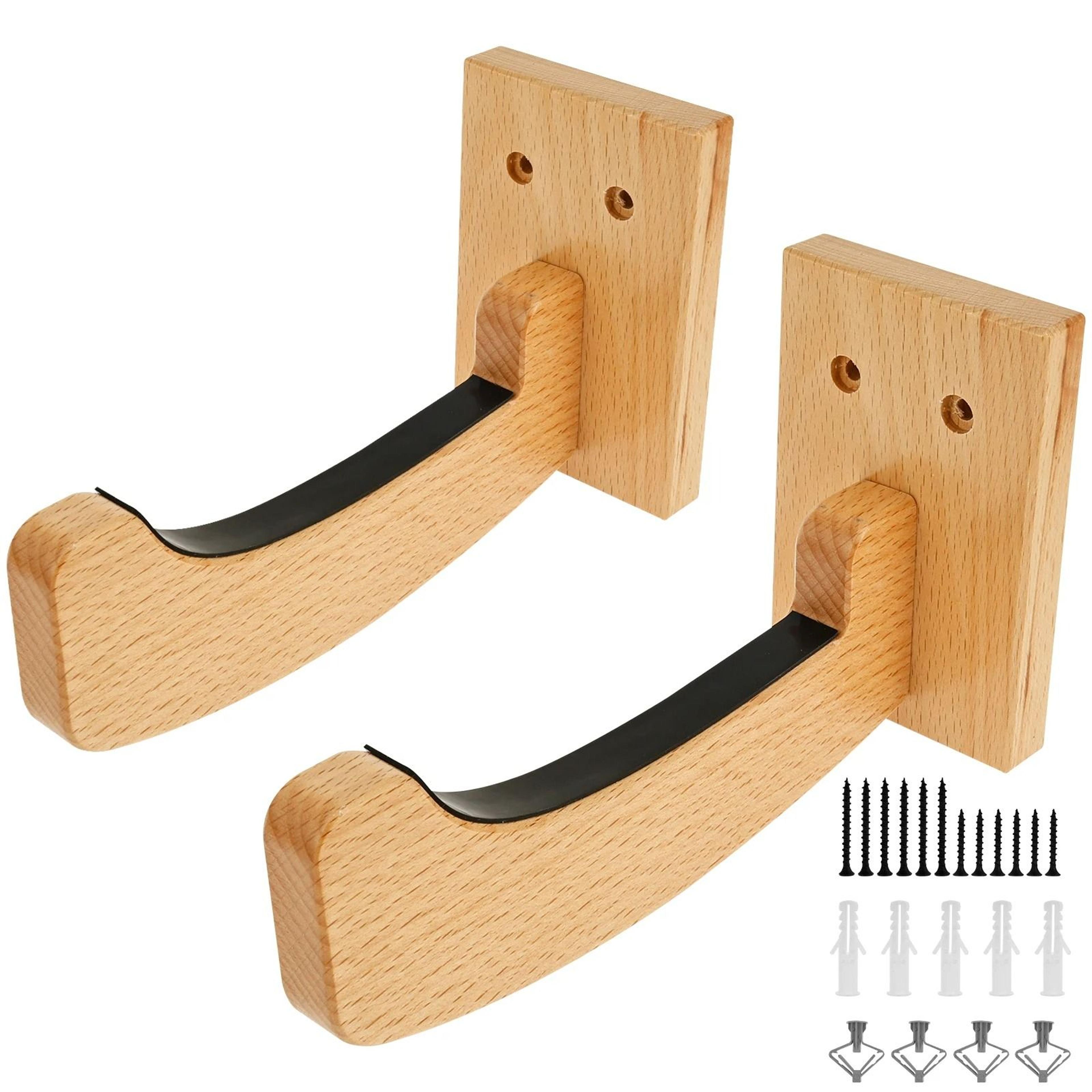 wall-mounted wooden surfboard & board display rack