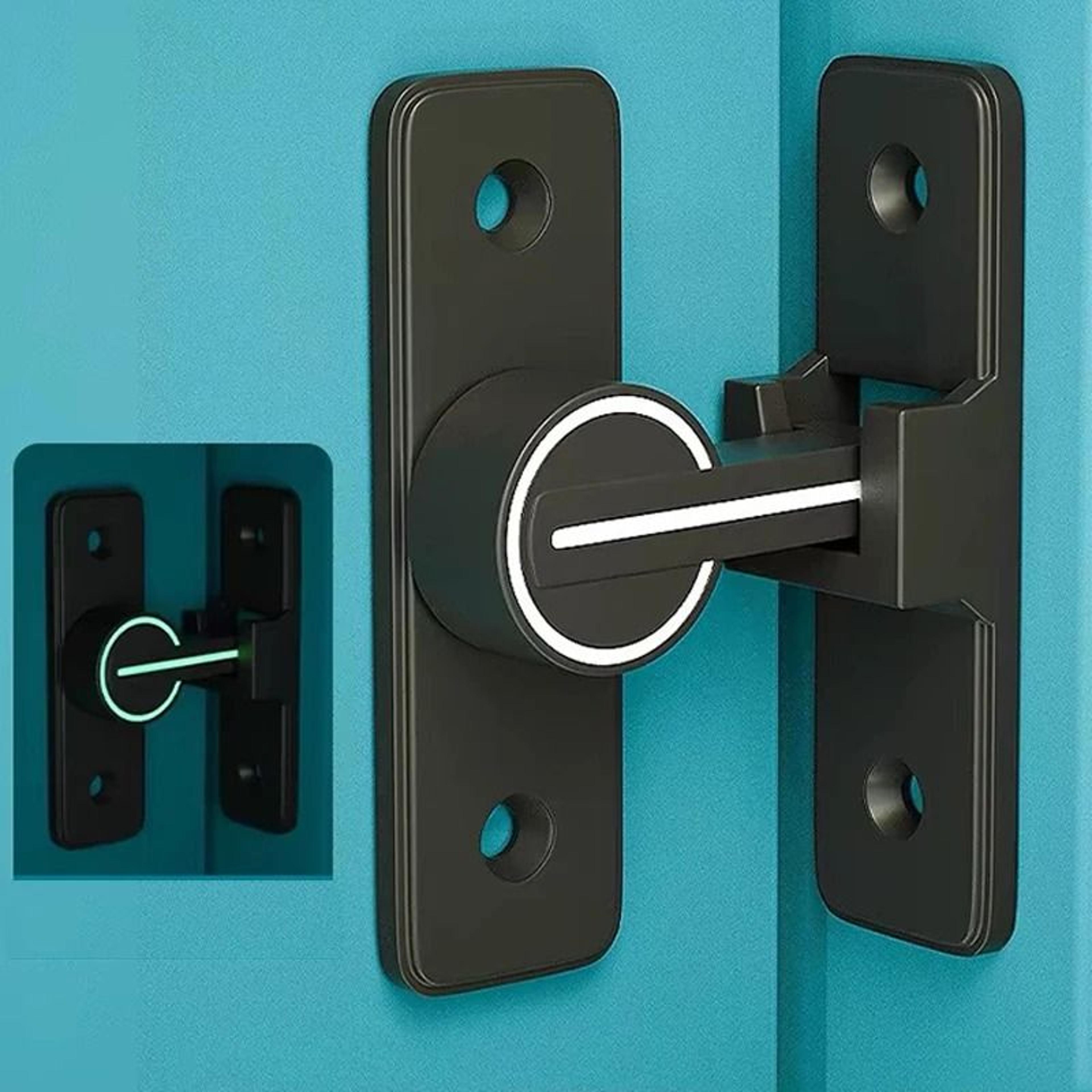 luminous 90-degree zinc alloy heavy-duty barn door latch