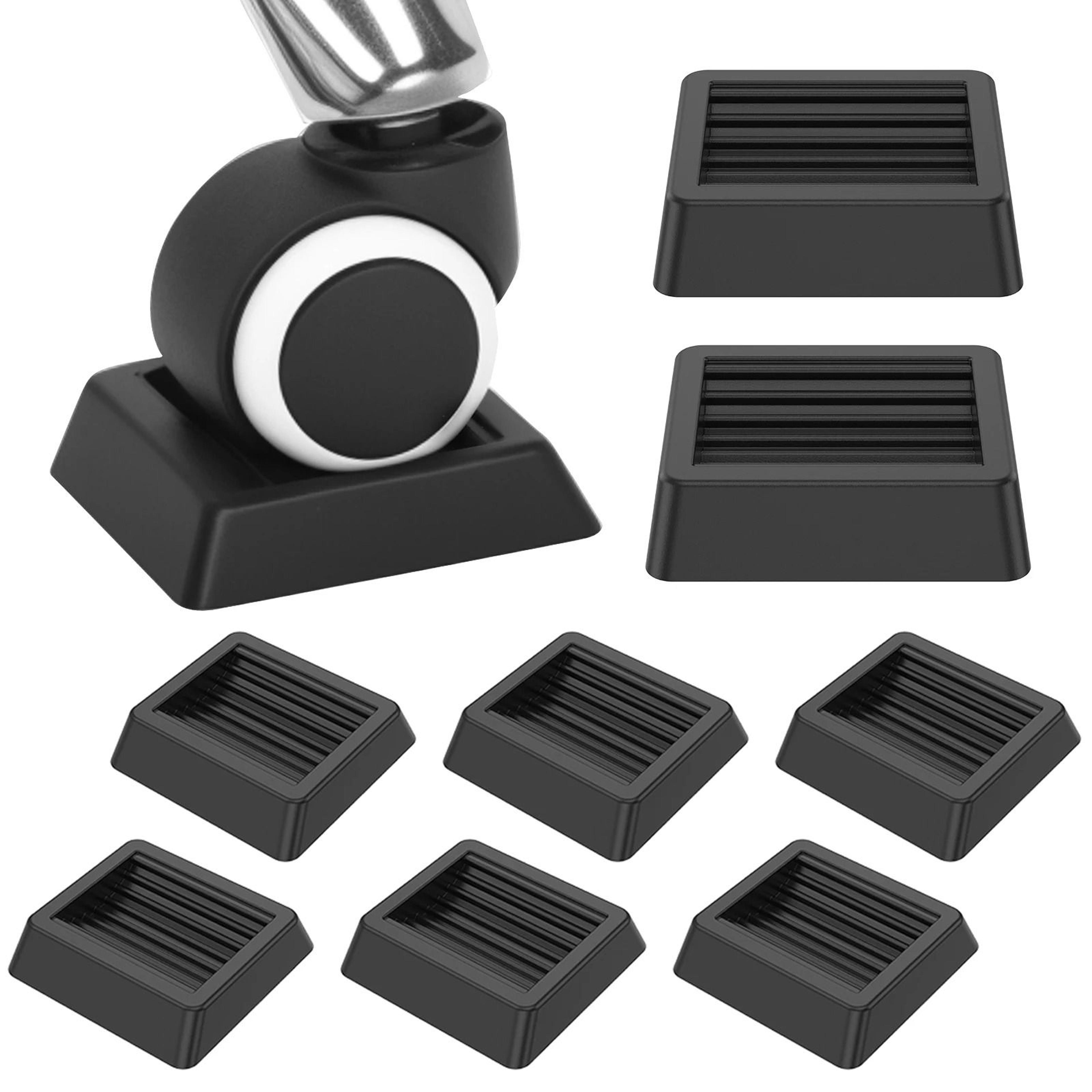 6-piece anti-sliding furniture caster cups & chair wheel stoppers
