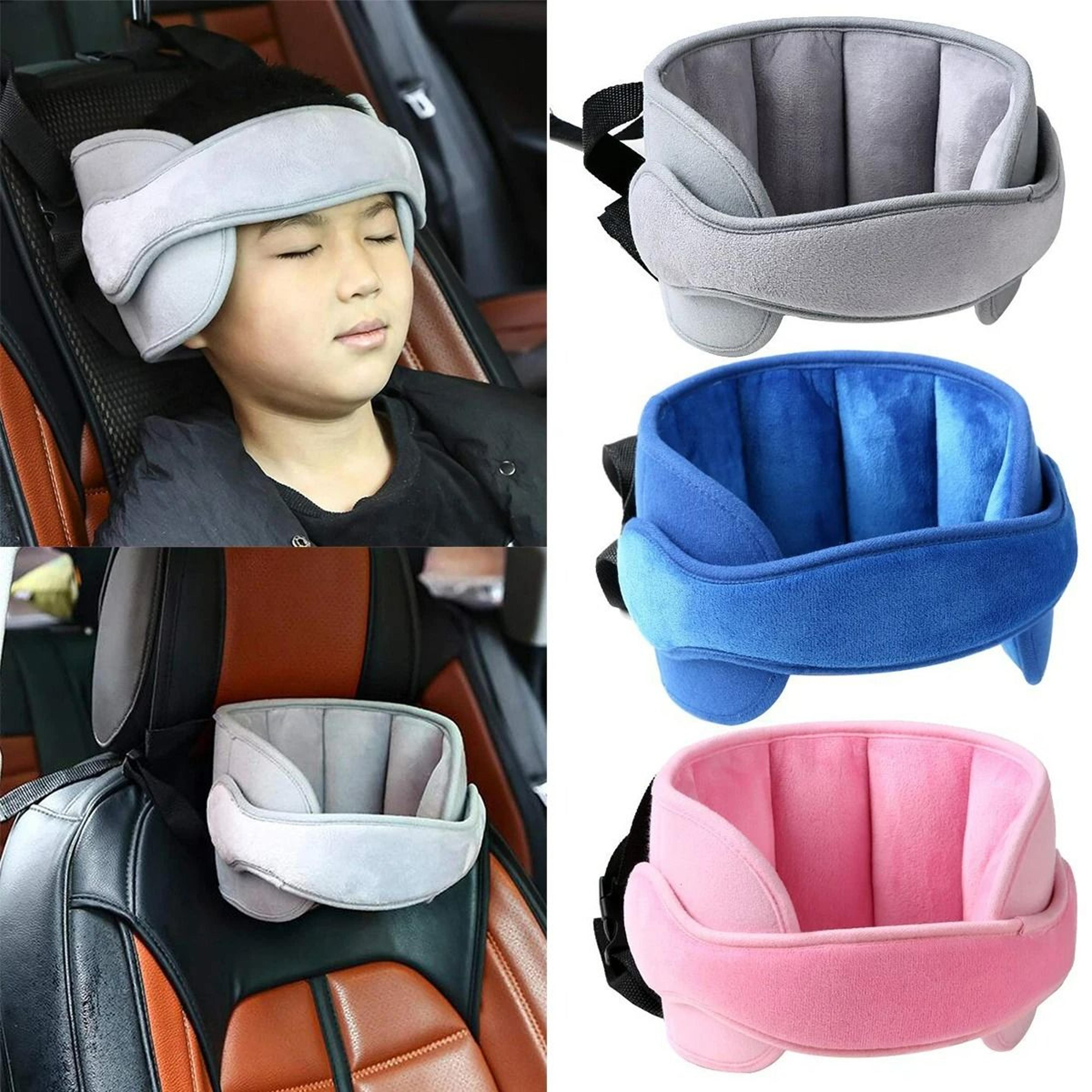 adjustable baby car seat head support & sleeping fastening strap
