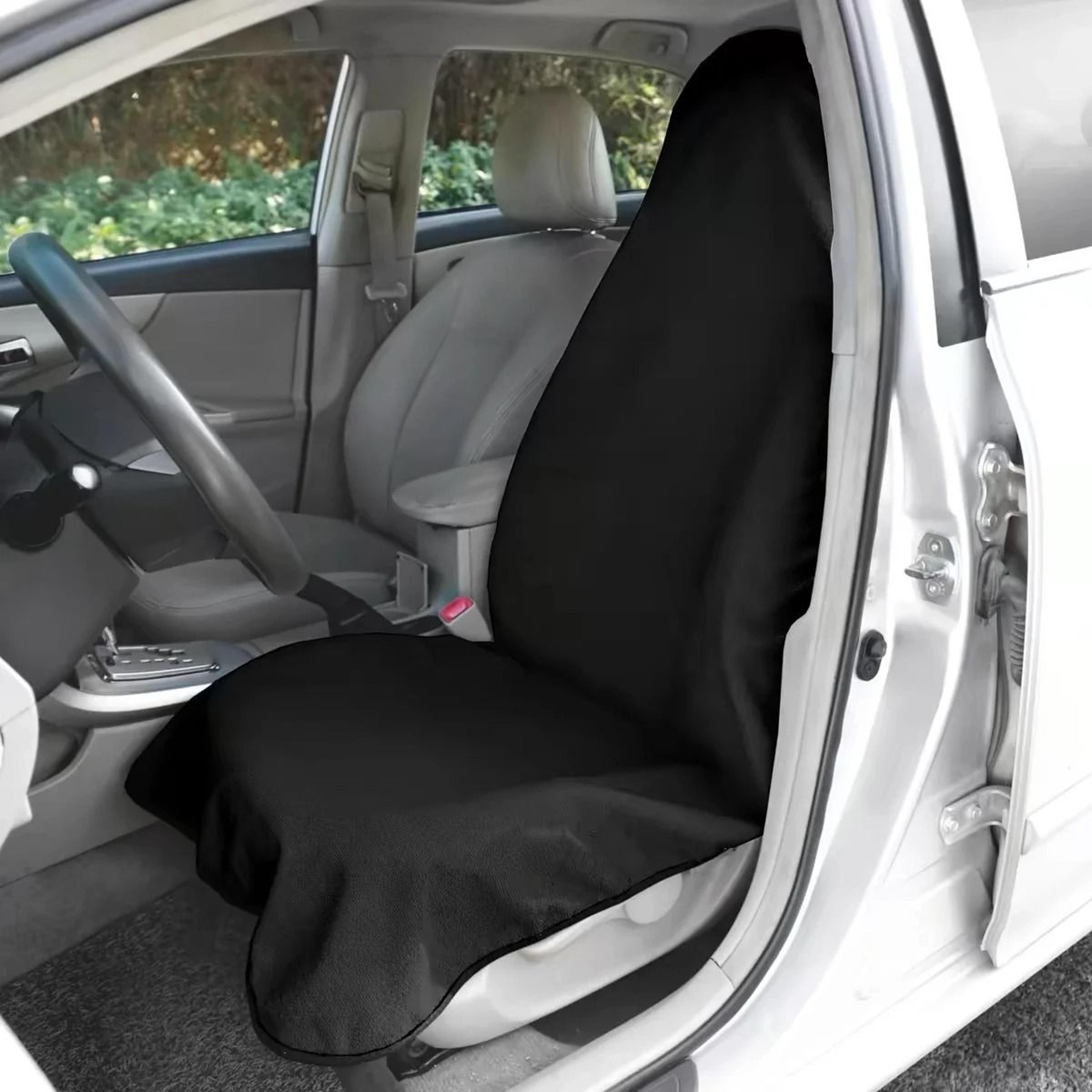 universal waterproof car seat towel cover with elastic straps
